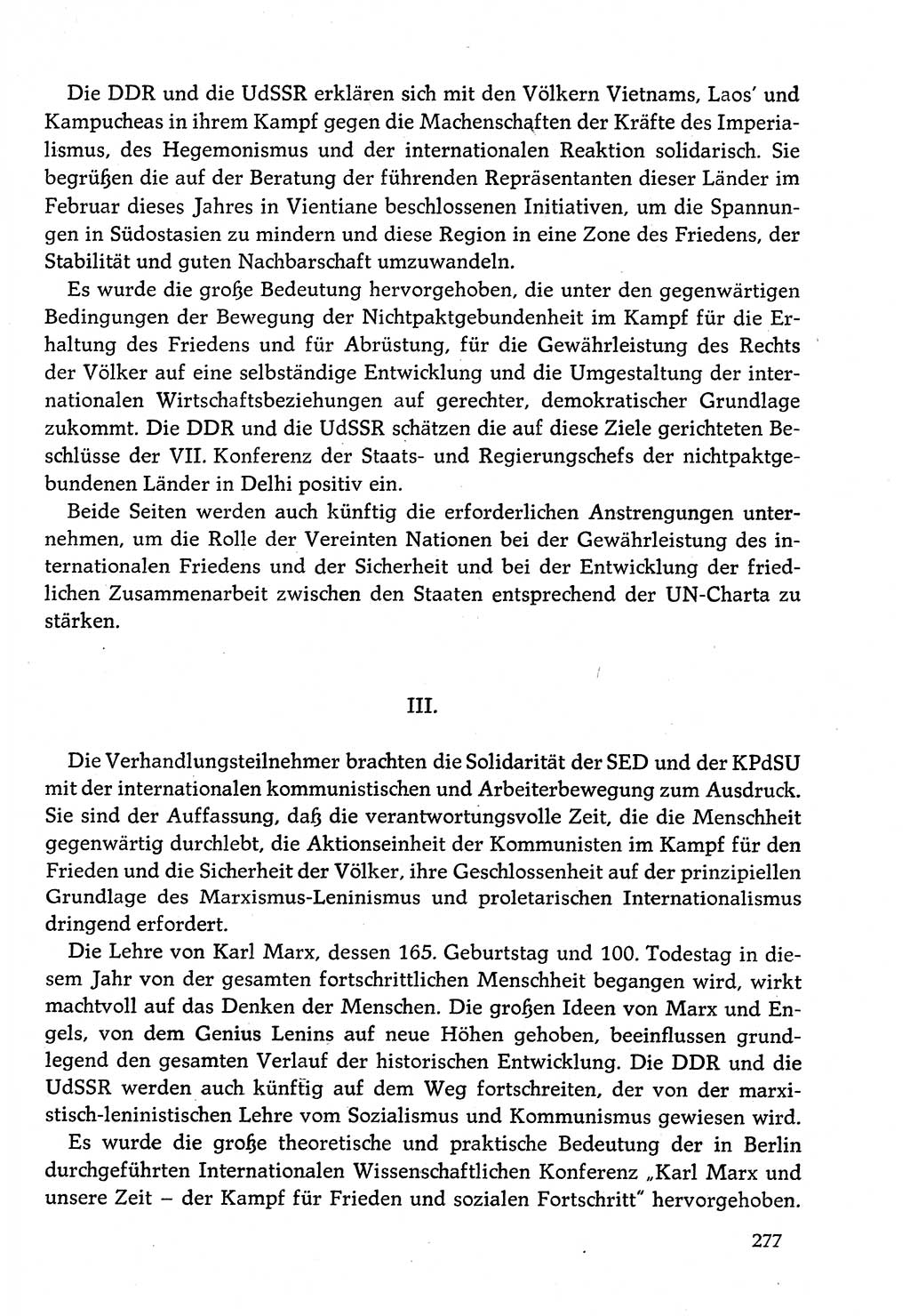 Dokumente der Sozialistischen Einheitspartei Deutschlands (SED) [Deutsche Demokratische Republik (DDR)] 1982-1983, Seite 277 (Dok. SED DDR 1982-1983, S. 277)