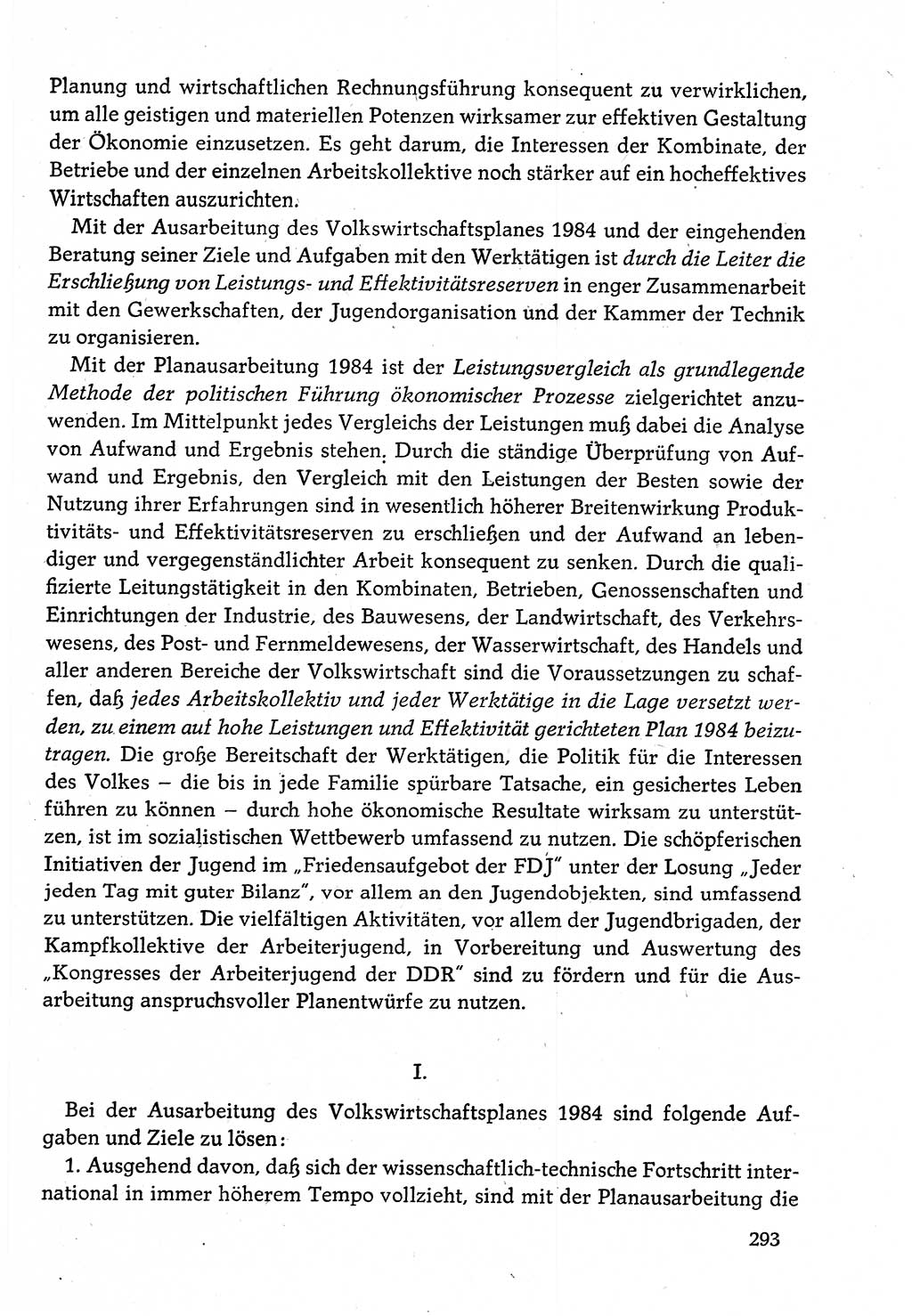 Dokumente der Sozialistischen Einheitspartei Deutschlands (SED) [Deutsche Demokratische Republik (DDR)] 1982-1983, Seite 293 (Dok. SED DDR 1982-1983, S. 293)