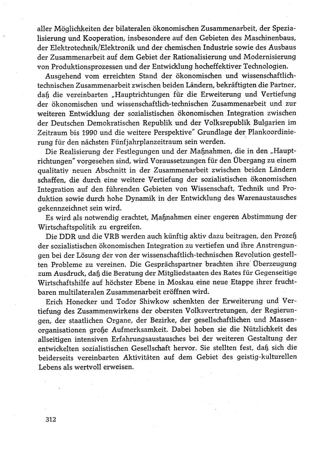 Dokumente der Sozialistischen Einheitspartei Deutschlands (SED) [Deutsche Demokratische Republik (DDR)] 1982-1983, Seite 312 (Dok. SED DDR 1982-1983, S. 312)