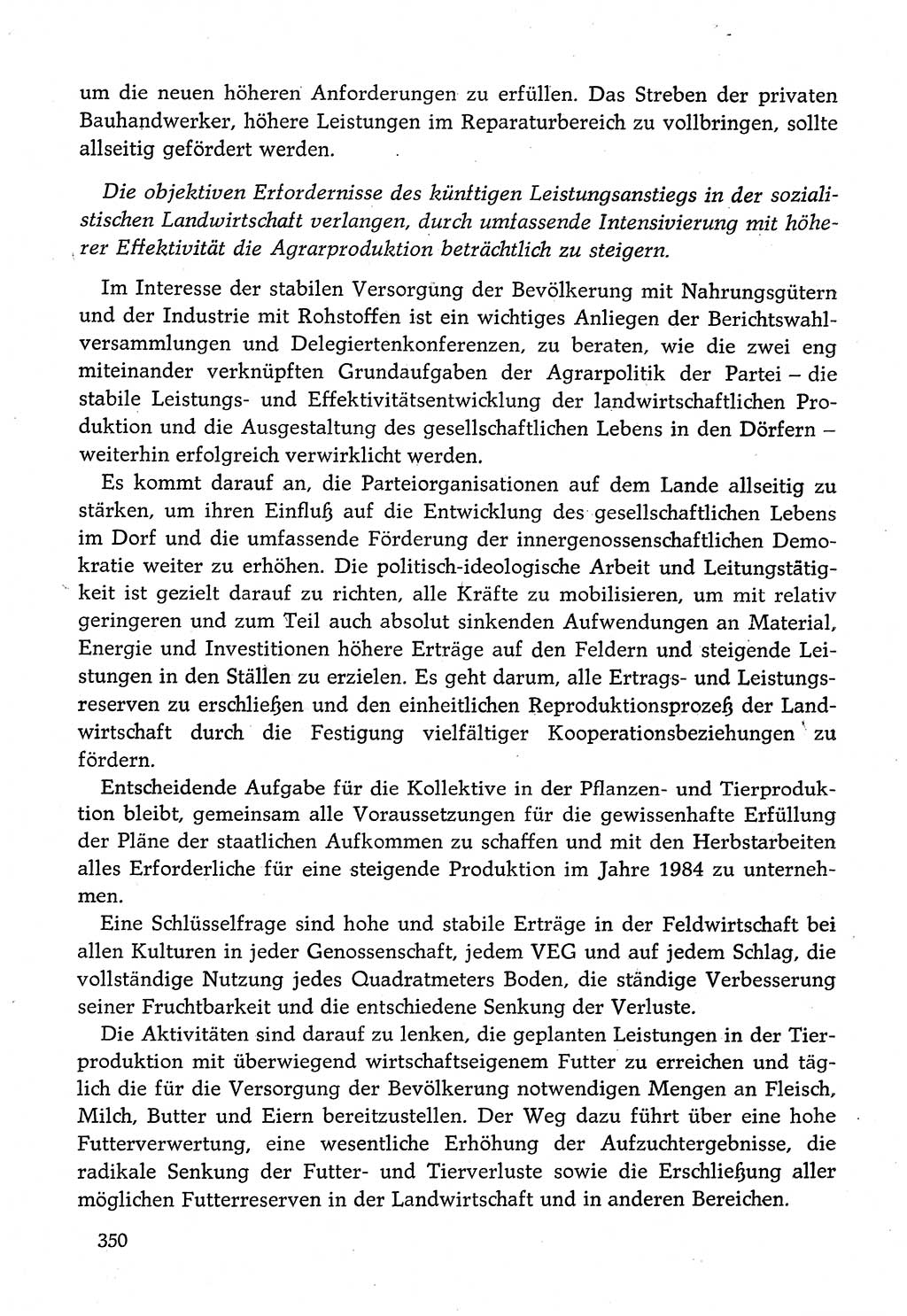 Dokumente der Sozialistischen Einheitspartei Deutschlands (SED) [Deutsche Demokratische Republik (DDR)] 1982-1983, Seite 350 (Dok. SED DDR 1982-1983, S. 350)