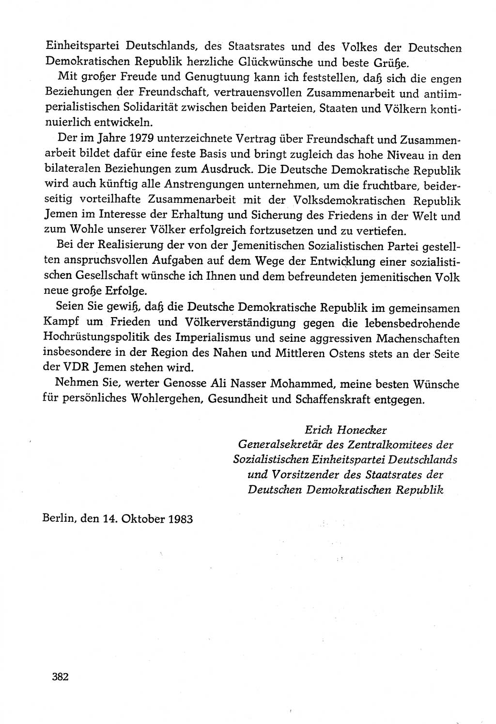 Dokumente der Sozialistischen Einheitspartei Deutschlands (SED) [Deutsche Demokratische Republik (DDR)] 1982-1983, Seite 382 (Dok. SED DDR 1982-1983, S. 382)