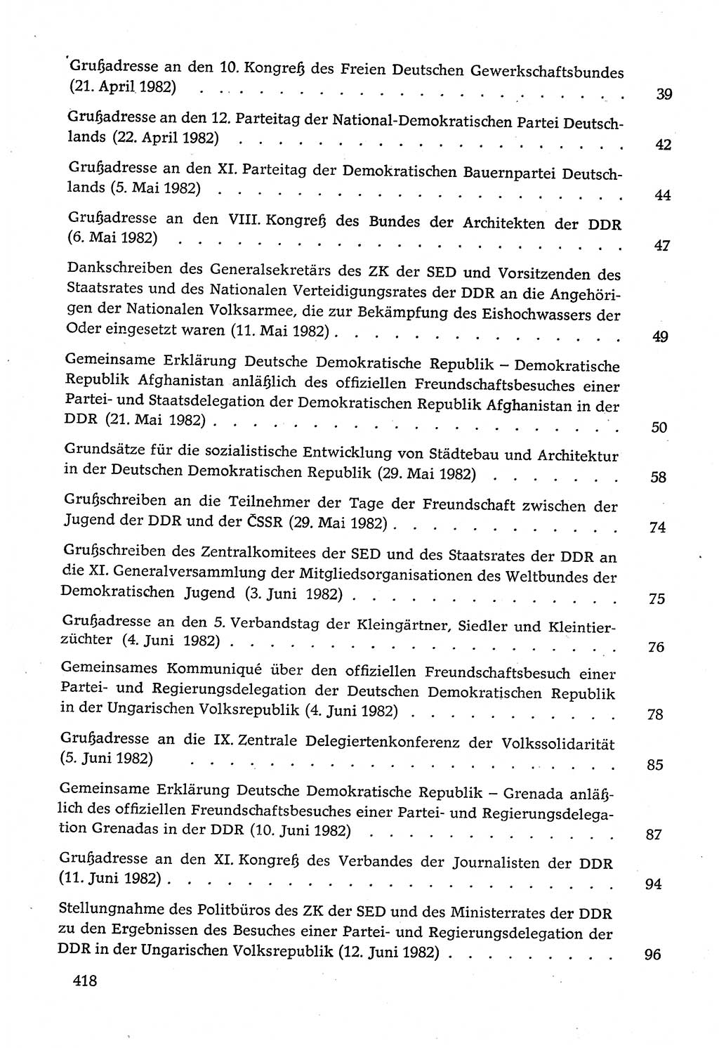Dokumente der Sozialistischen Einheitspartei Deutschlands (SED) [Deutsche Demokratische Republik (DDR)] 1982-1983, Seite 418 (Dok. SED DDR 1982-1983, S. 418)
