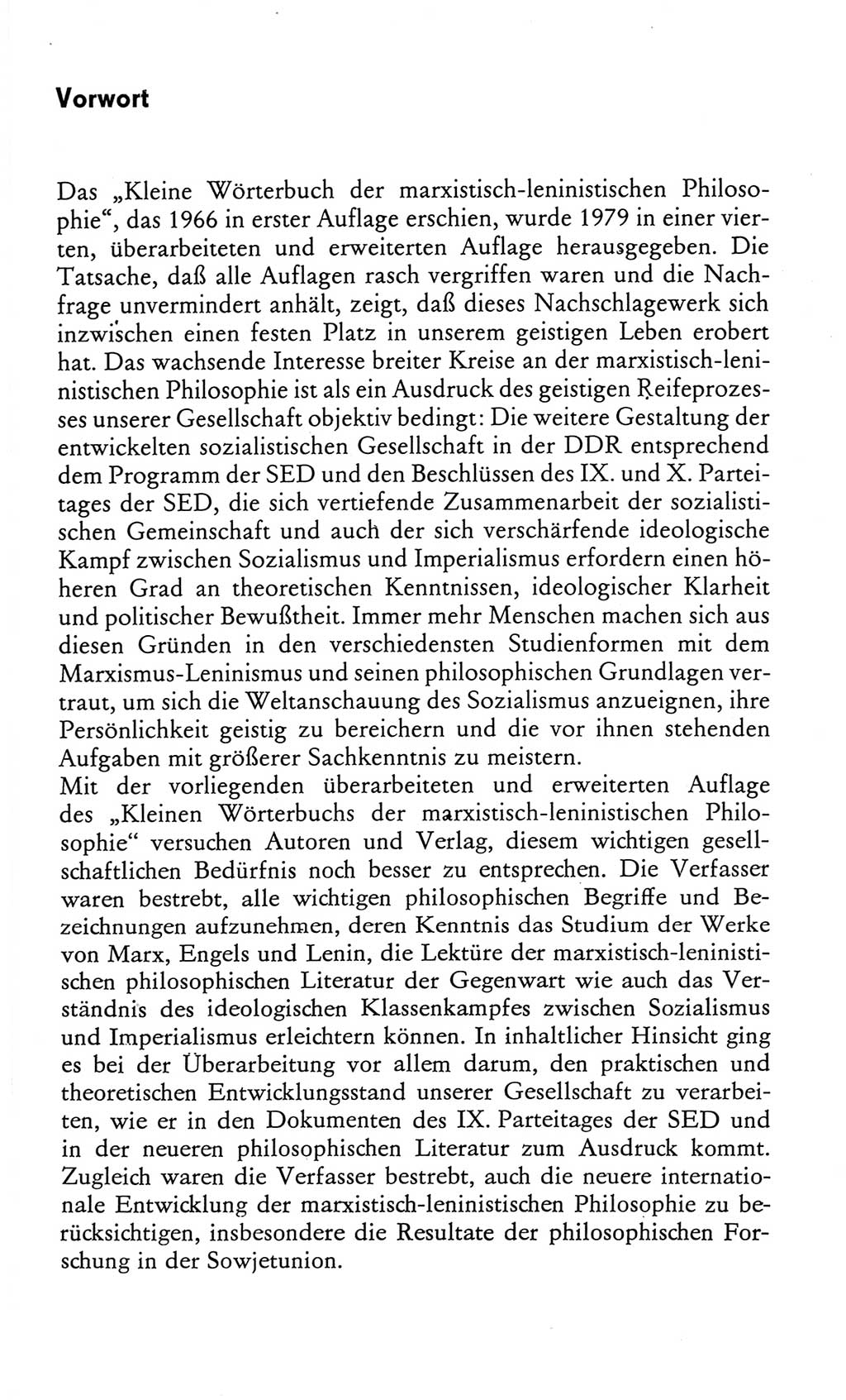 Kleines Wörterbuch der marxistisch-leninistischen Philosophie [Deutsche Demokratische Republik (DDR)] 1982, Seite 5 (Kl. Wb. ML Phil. DDR 1982, S. 5)