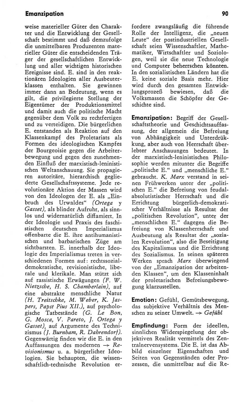 Kleines Wörterbuch der marxistisch-leninistischen Philosophie [Deutsche Demokratische Republik (DDR)] 1982, Seite 90 (Kl. Wb. ML Phil. DDR 1982, S. 90)