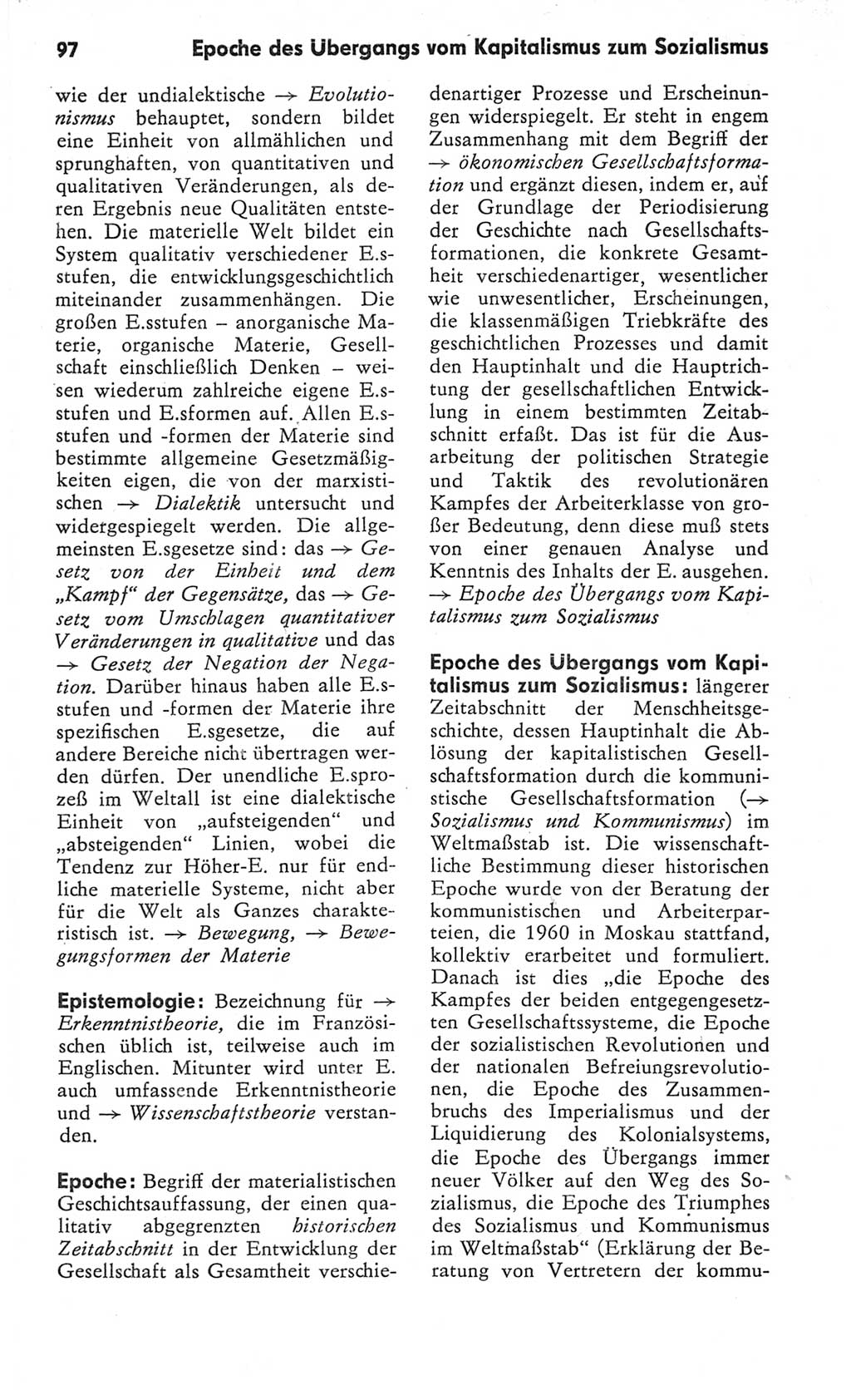 Kleines Wörterbuch der marxistisch-leninistischen Philosophie [Deutsche Demokratische Republik (DDR)] 1982, Seite 97 (Kl. Wb. ML Phil. DDR 1982, S. 97)