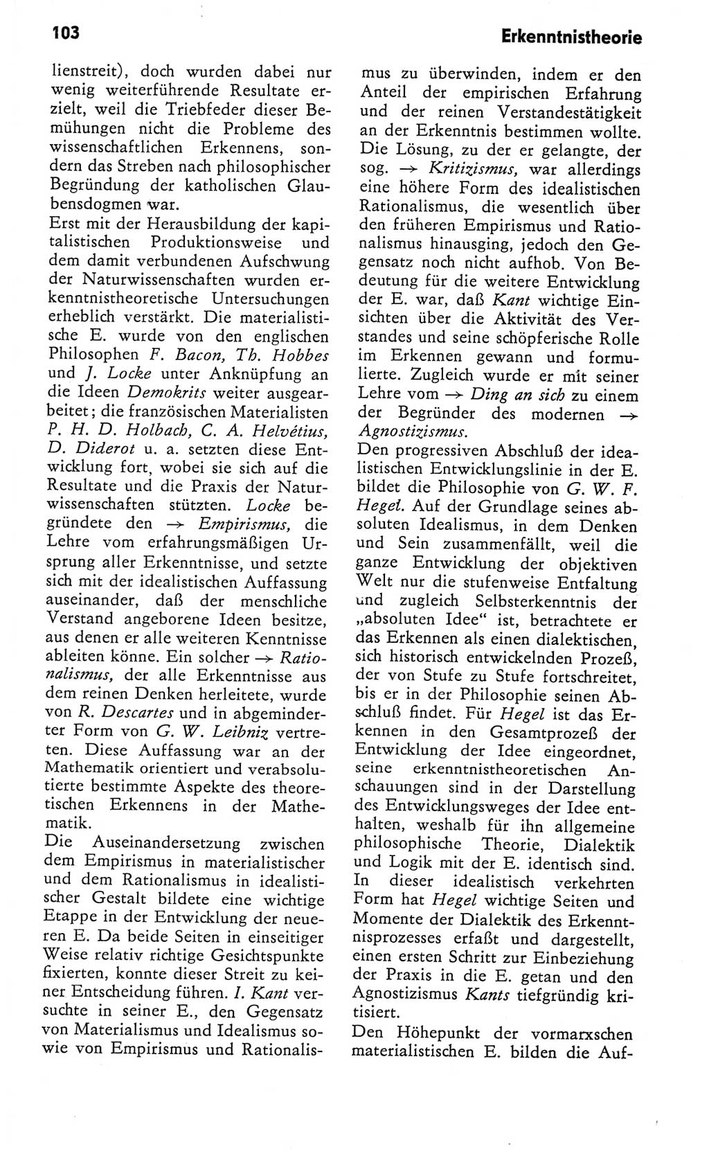Kleines Wörterbuch der marxistisch-leninistischen Philosophie [Deutsche Demokratische Republik (DDR)] 1982, Seite 103 (Kl. Wb. ML Phil. DDR 1982, S. 103)