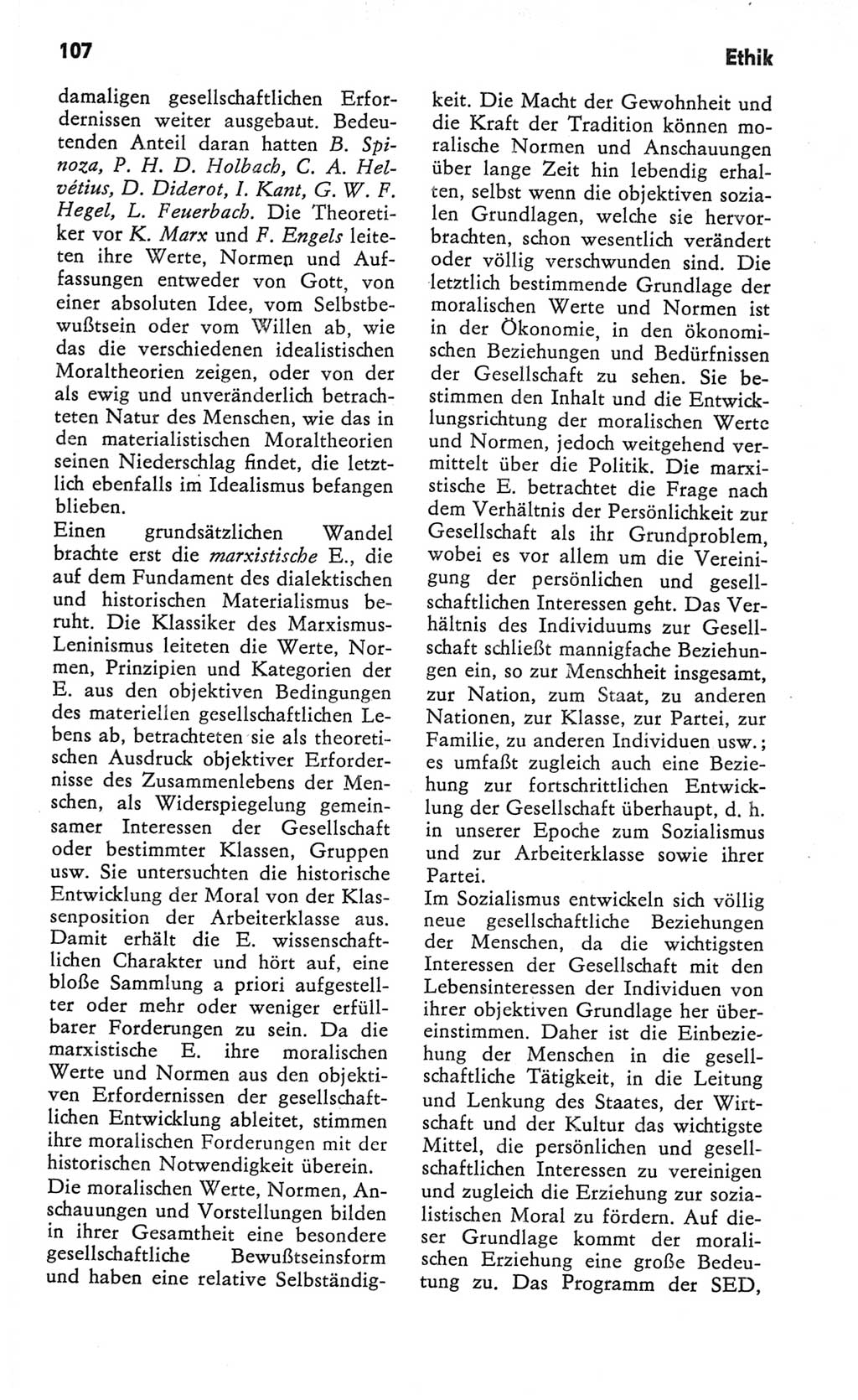 Kleines Wörterbuch der marxistisch-leninistischen Philosophie [Deutsche Demokratische Republik (DDR)] 1982, Seite 107 (Kl. Wb. ML Phil. DDR 1982, S. 107)