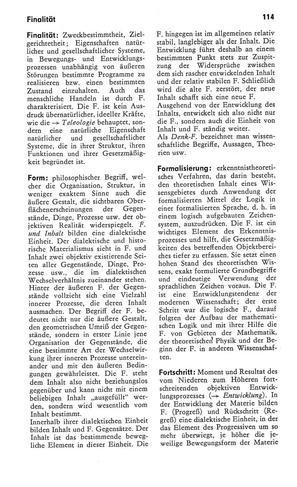 Kleines Wörterbuch der marxistisch-leninistischen Philosophie [Deutsche Demokratische Republik (DDR)] 1982, Seite 114 (Kl. Wb. ML Phil. DDR 1982, S. 114)