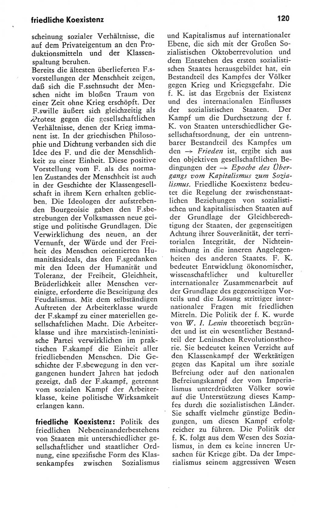 Kleines Wörterbuch der marxistisch-leninistischen Philosophie [Deutsche Demokratische Republik (DDR)] 1982, Seite 120 (Kl. Wb. ML Phil. DDR 1982, S. 120)