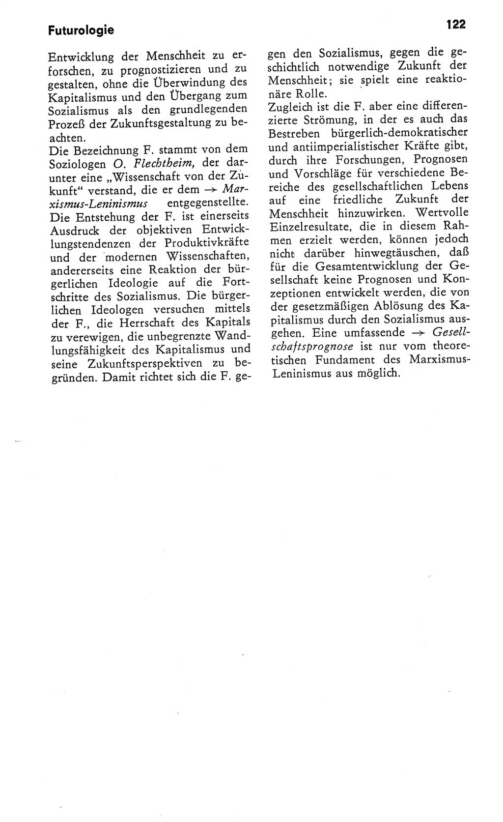 Kleines Wörterbuch der marxistisch-leninistischen Philosophie [Deutsche Demokratische Republik (DDR)] 1982, Seite 122 (Kl. Wb. ML Phil. DDR 1982, S. 122)