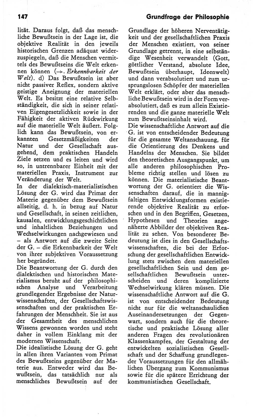 Kleines Wörterbuch der marxistisch-leninistischen Philosophie [Deutsche Demokratische Republik (DDR)] 1982, Seite 147 (Kl. Wb. ML Phil. DDR 1982, S. 147)