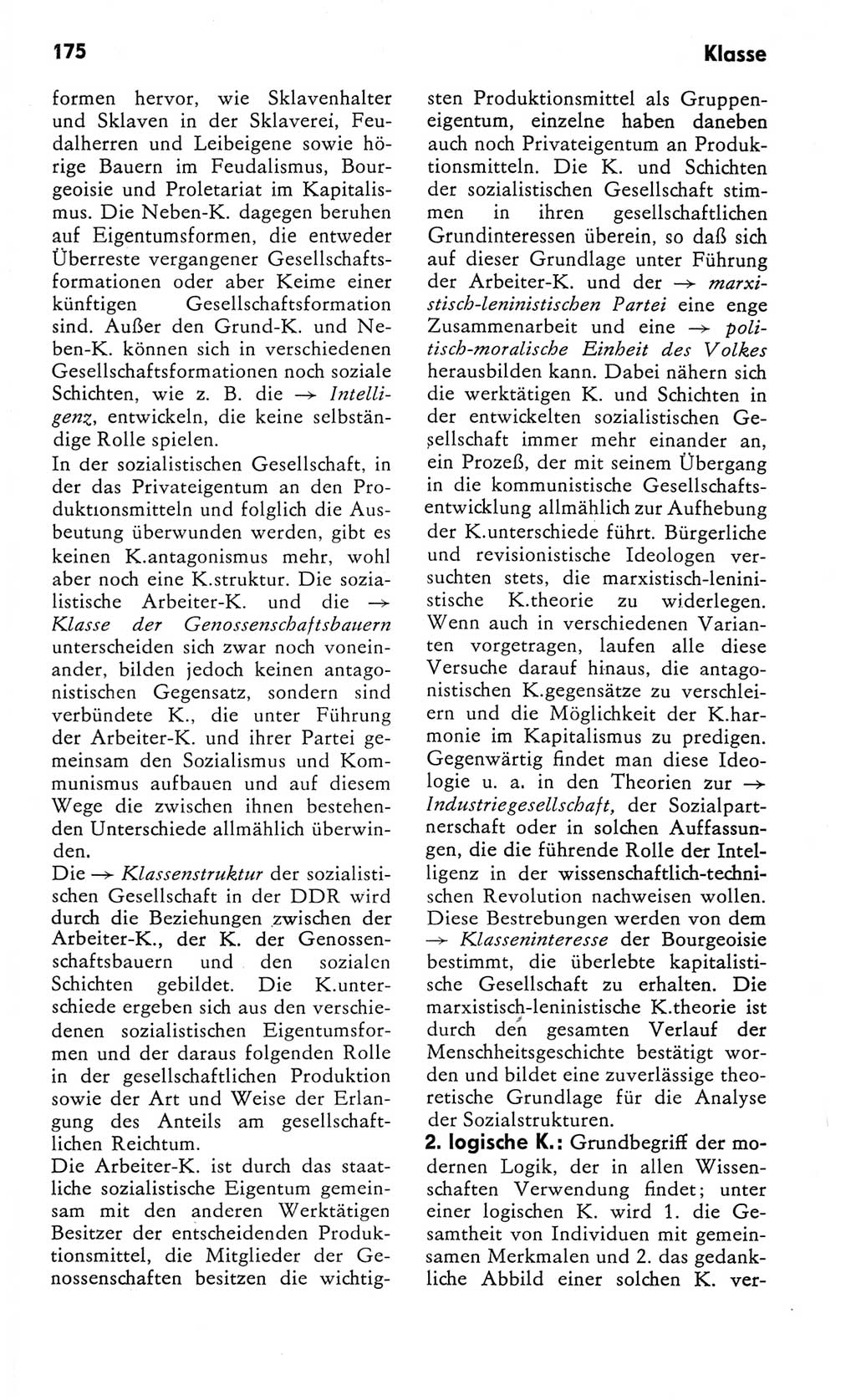 Kleines Wörterbuch der marxistisch-leninistischen Philosophie [Deutsche Demokratische Republik (DDR)] 1982, Seite 175 (Kl. Wb. ML Phil. DDR 1982, S. 175)