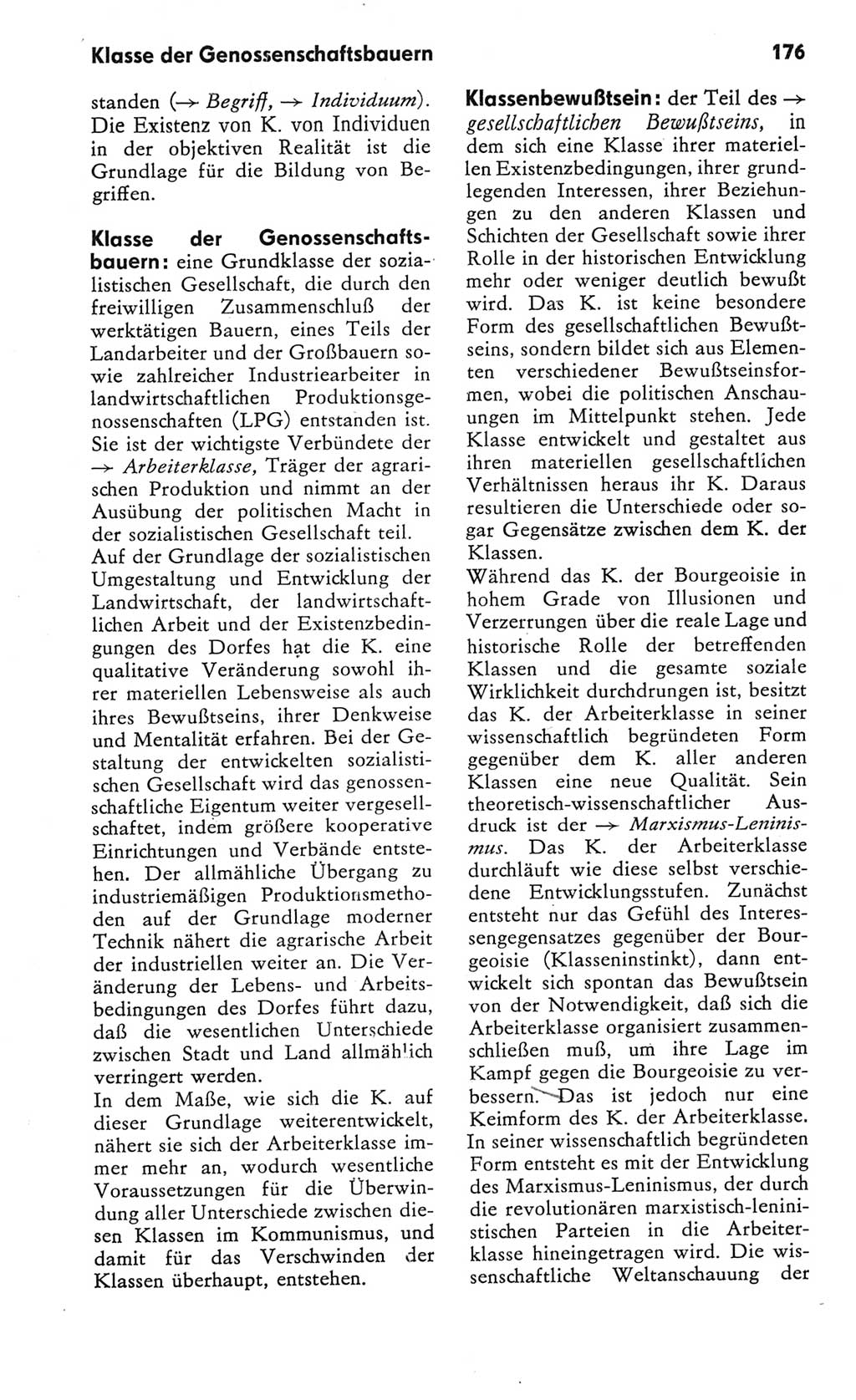 Kleines Wörterbuch der marxistisch-leninistischen Philosophie [Deutsche Demokratische Republik (DDR)] 1982, Seite 176 (Kl. Wb. ML Phil. DDR 1982, S. 176)