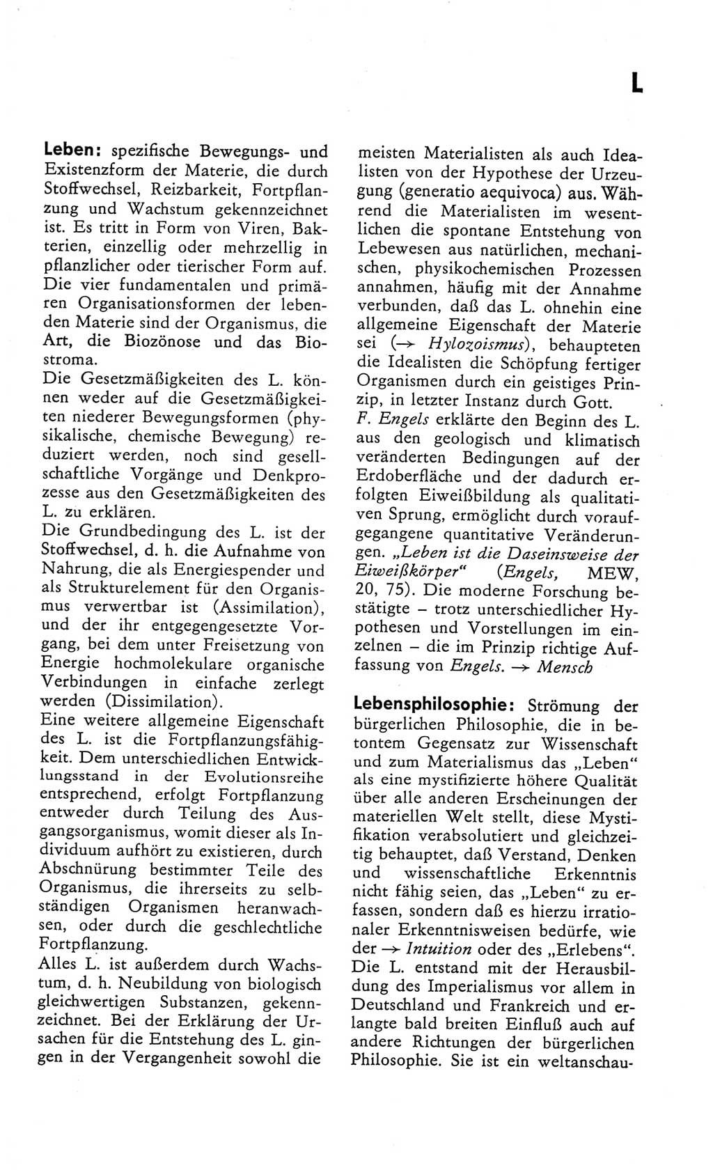Kleines Wörterbuch der marxistisch-leninistischen Philosophie [Deutsche Demokratische Republik (DDR)] 1982, Seite 191 (Kl. Wb. ML Phil. DDR 1982, S. 191)