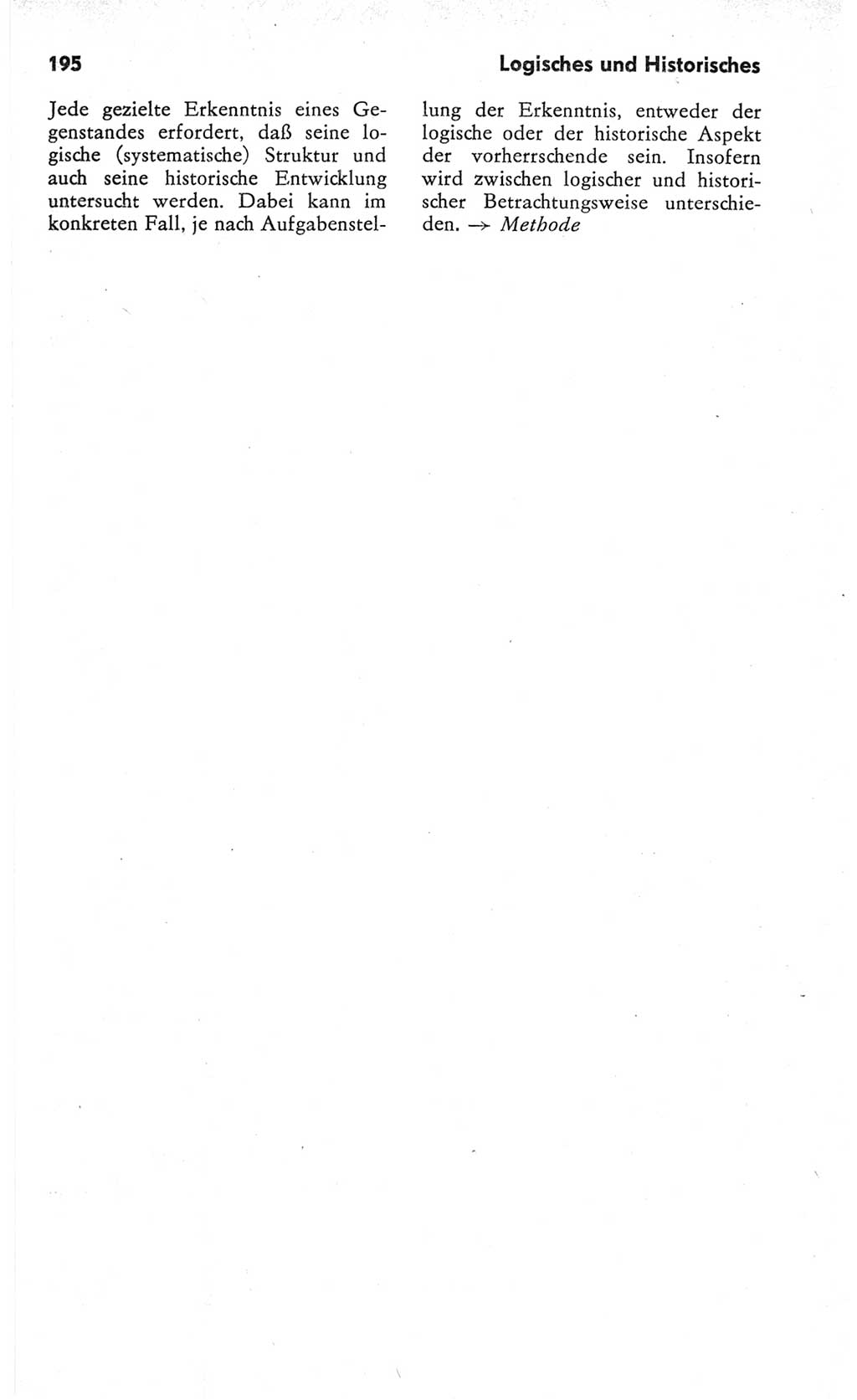 Kleines Wörterbuch der marxistisch-leninistischen Philosophie [Deutsche Demokratische Republik (DDR)] 1982, Seite 195 (Kl. Wb. ML Phil. DDR 1982, S. 195)