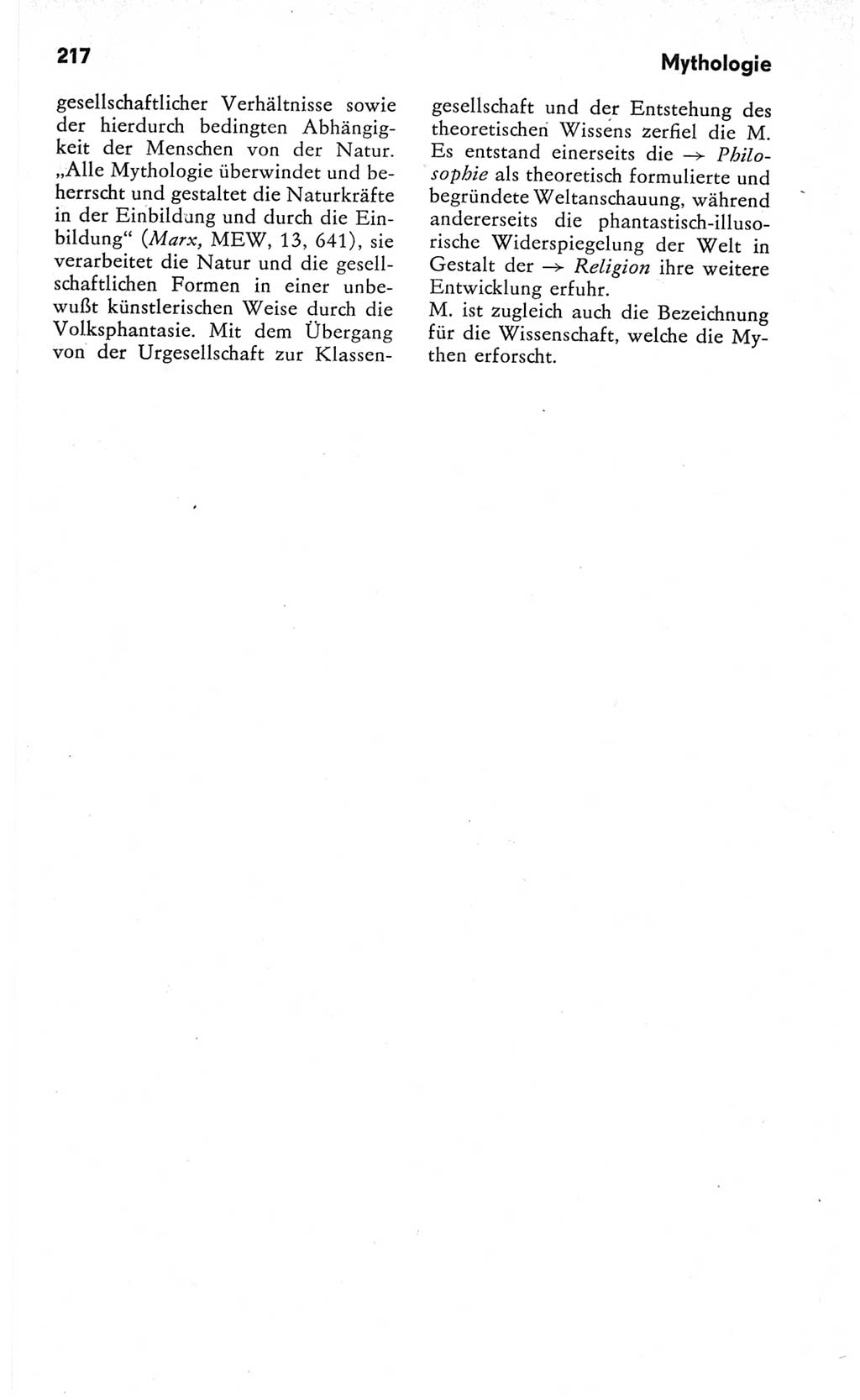 Kleines Wörterbuch der marxistisch-leninistischen Philosophie [Deutsche Demokratische Republik (DDR)] 1982, Seite 217 (Kl. Wb. ML Phil. DDR 1982, S. 217)