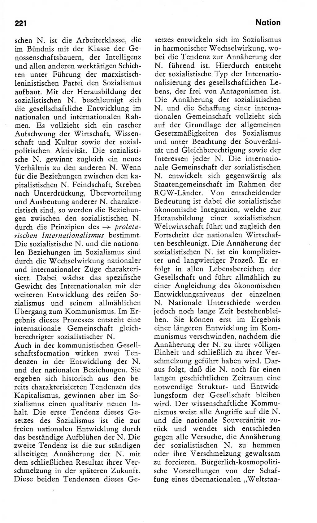 Kleines Wörterbuch der marxistisch-leninistischen Philosophie [Deutsche Demokratische Republik (DDR)] 1982, Seite 221 (Kl. Wb. ML Phil. DDR 1982, S. 221)