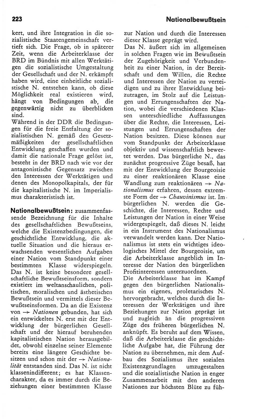 Kleines Wörterbuch der marxistisch-leninistischen Philosophie [Deutsche Demokratische Republik (DDR)] 1982, Seite 223 (Kl. Wb. ML Phil. DDR 1982, S. 223)