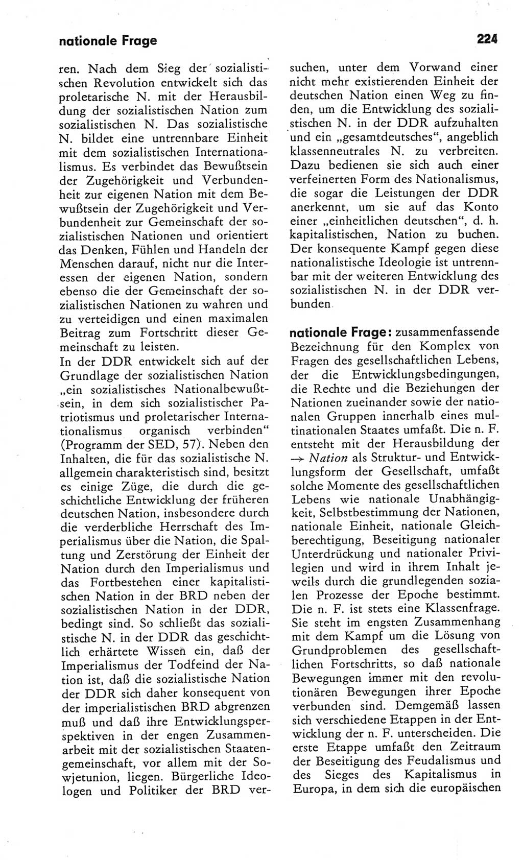 Kleines Wörterbuch der marxistisch-leninistischen Philosophie [Deutsche Demokratische Republik (DDR)] 1982, Seite 224 (Kl. Wb. ML Phil. DDR 1982, S. 224)