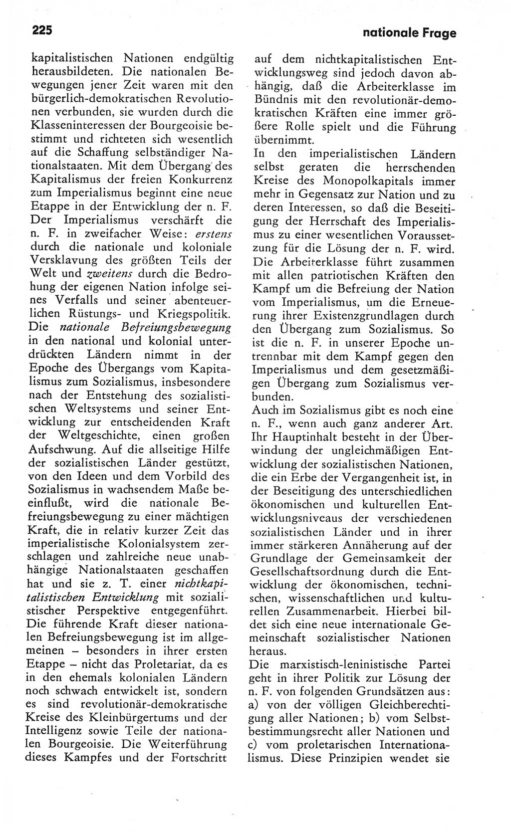 Kleines Wörterbuch der marxistisch-leninistischen Philosophie [Deutsche Demokratische Republik (DDR)] 1982, Seite 225 (Kl. Wb. ML Phil. DDR 1982, S. 225)
