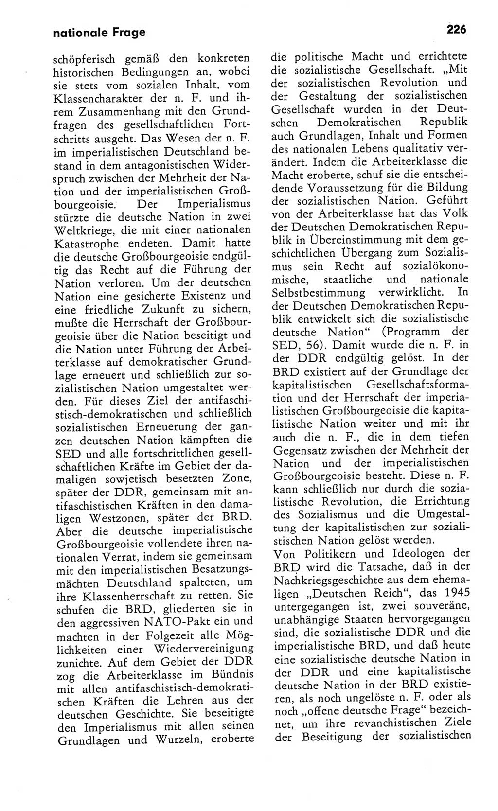 Kleines Wörterbuch der marxistisch-leninistischen Philosophie [Deutsche Demokratische Republik (DDR)] 1982, Seite 226 (Kl. Wb. ML Phil. DDR 1982, S. 226)