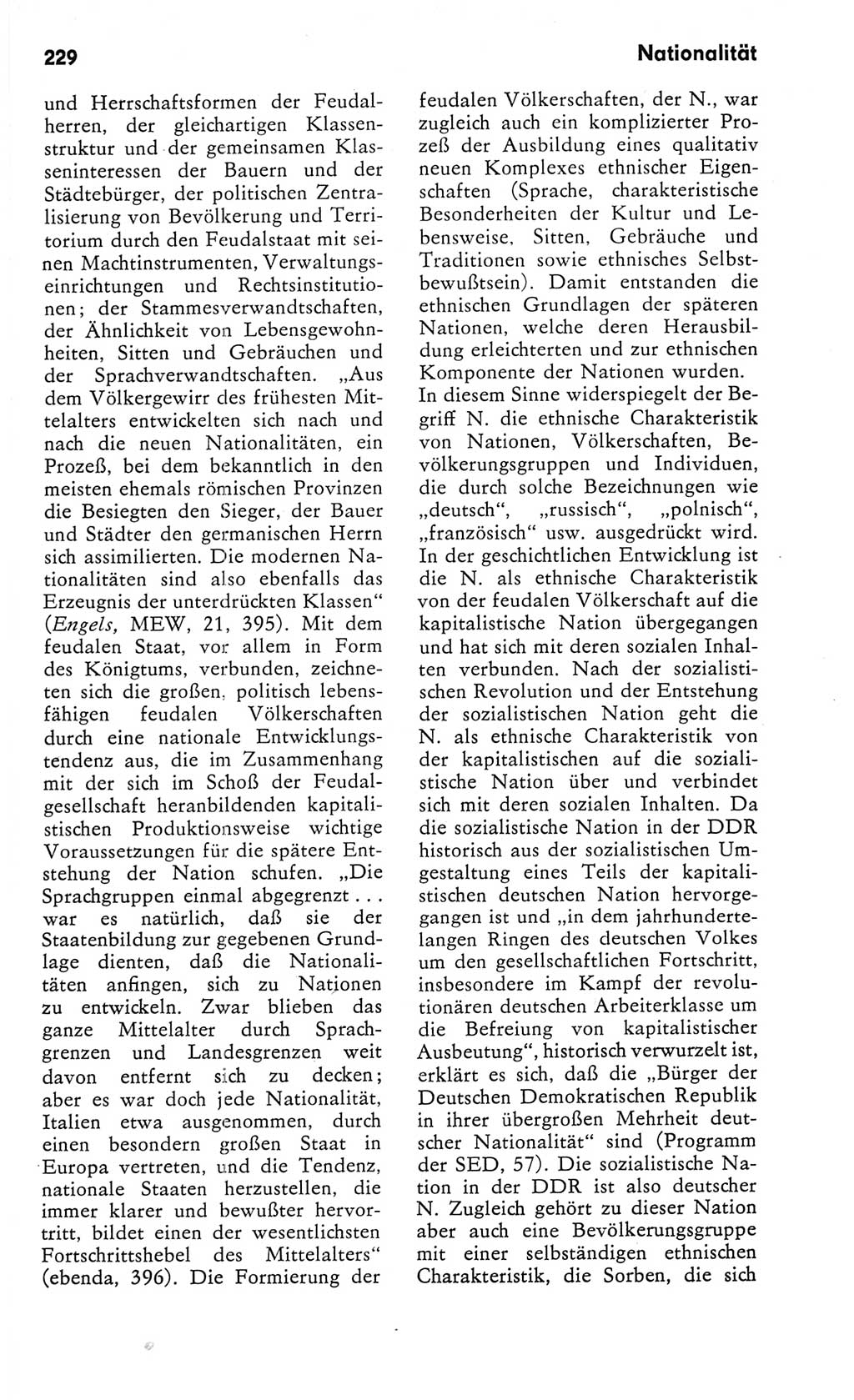 Kleines Wörterbuch der marxistisch-leninistischen Philosophie [Deutsche Demokratische Republik (DDR)] 1982, Seite 229 (Kl. Wb. ML Phil. DDR 1982, S. 229)