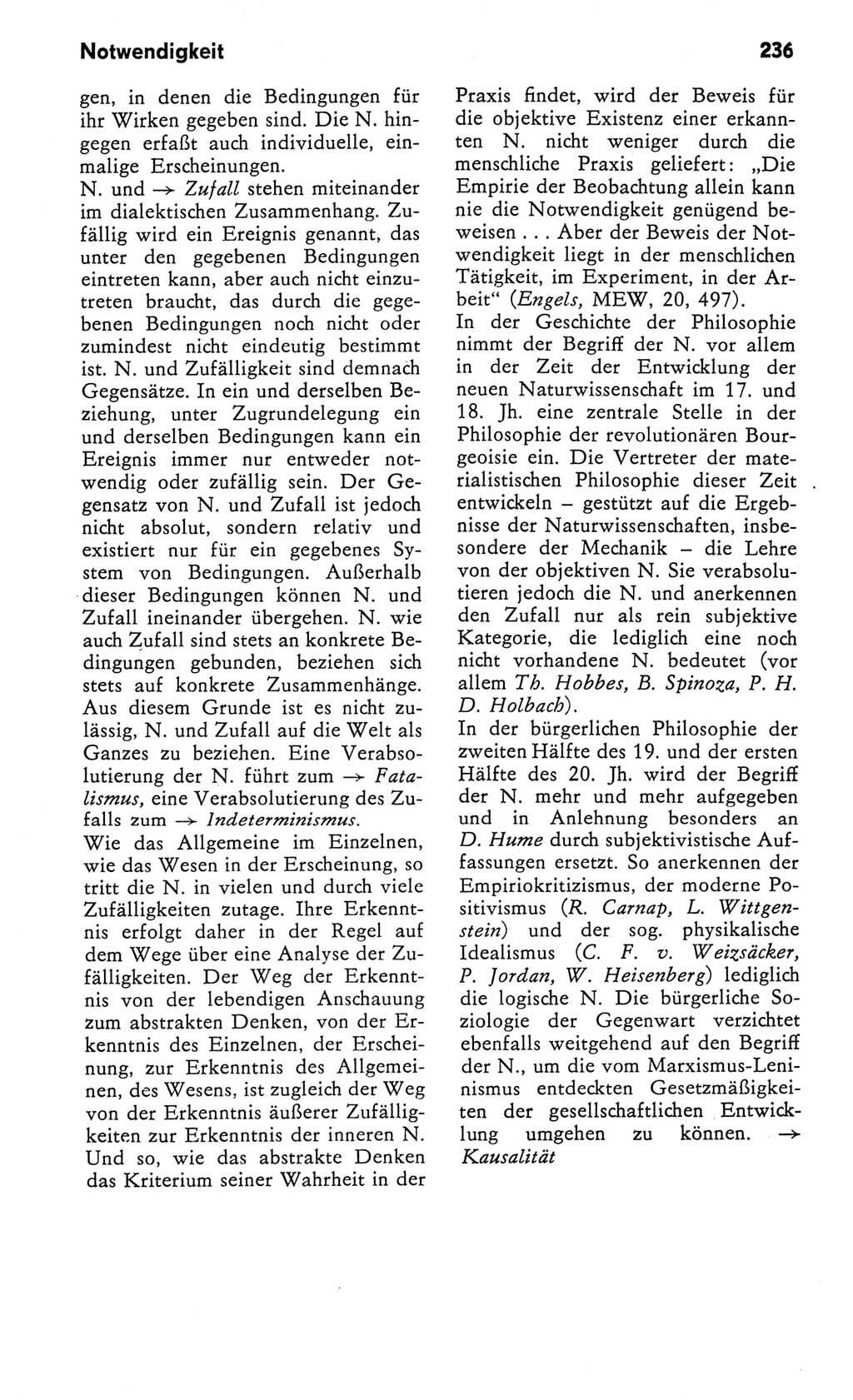 Kleines Wörterbuch der marxistisch-leninistischen Philosophie [Deutsche Demokratische Republik (DDR)] 1982, Seite 236 (Kl. Wb. ML Phil. DDR 1982, S. 236)