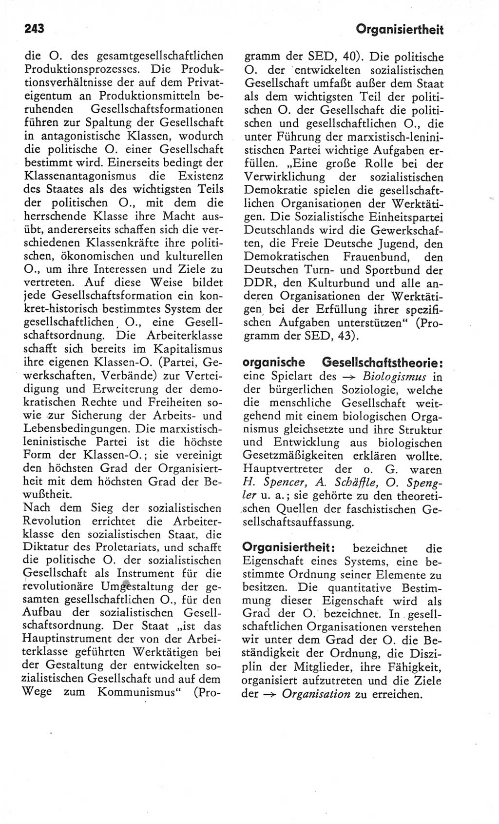 Kleines Wörterbuch der marxistisch-leninistischen Philosophie [Deutsche Demokratische Republik (DDR)] 1982, Seite 243 (Kl. Wb. ML Phil. DDR 1982, S. 243)