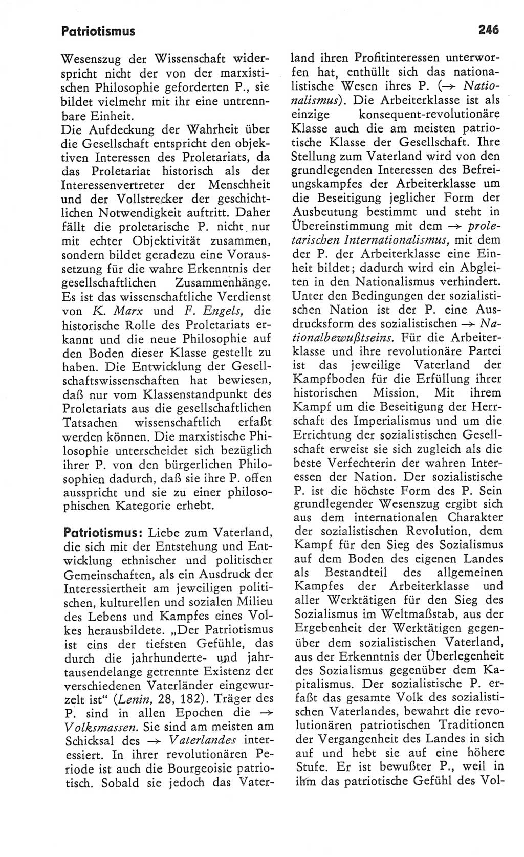 Kleines Wörterbuch der marxistisch-leninistischen Philosophie [Deutsche Demokratische Republik (DDR)] 1982, Seite 246 (Kl. Wb. ML Phil. DDR 1982, S. 246)