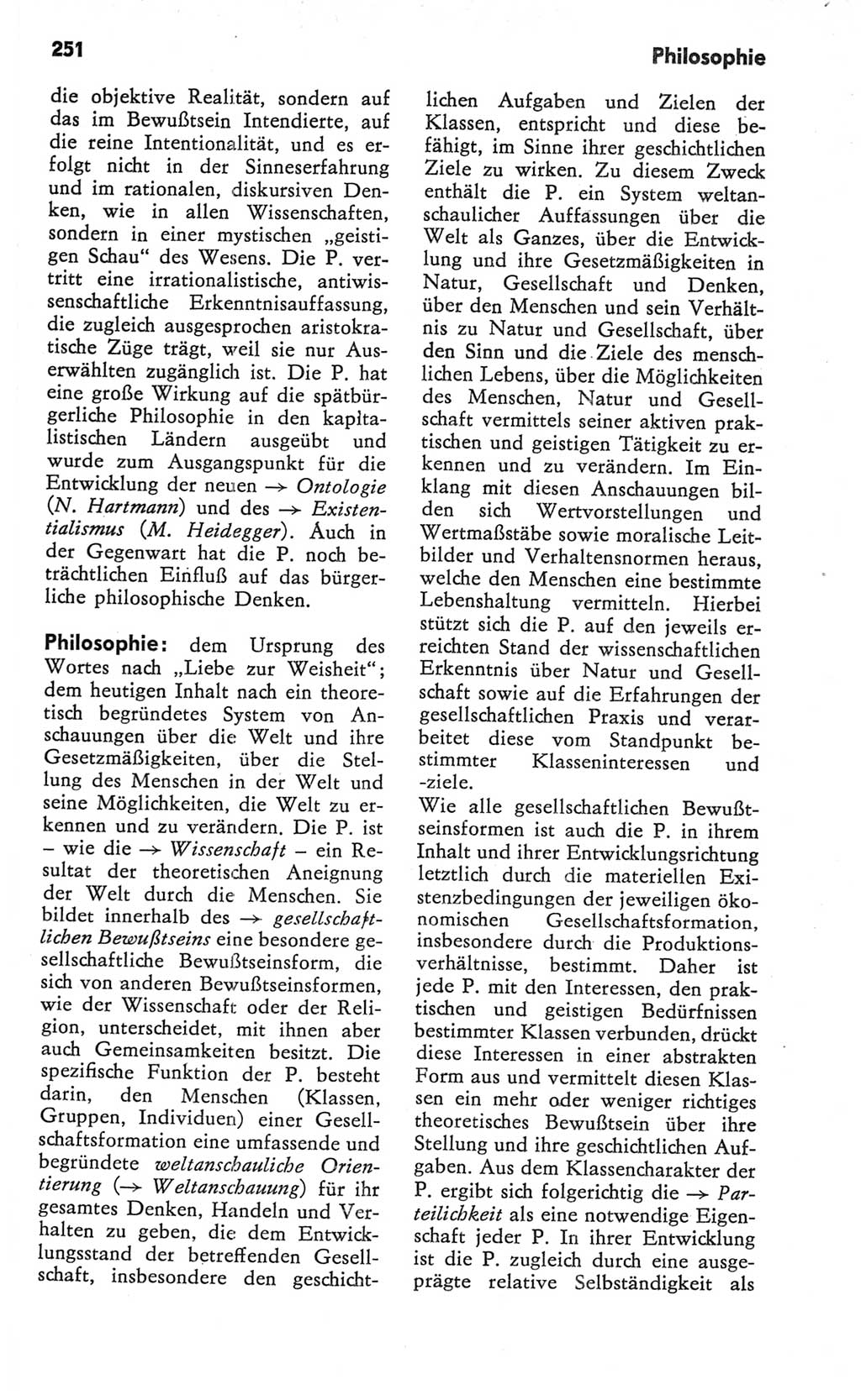 Kleines Wörterbuch der marxistisch-leninistischen Philosophie [Deutsche Demokratische Republik (DDR)] 1982, Seite 251 (Kl. Wb. ML Phil. DDR 1982, S. 251)