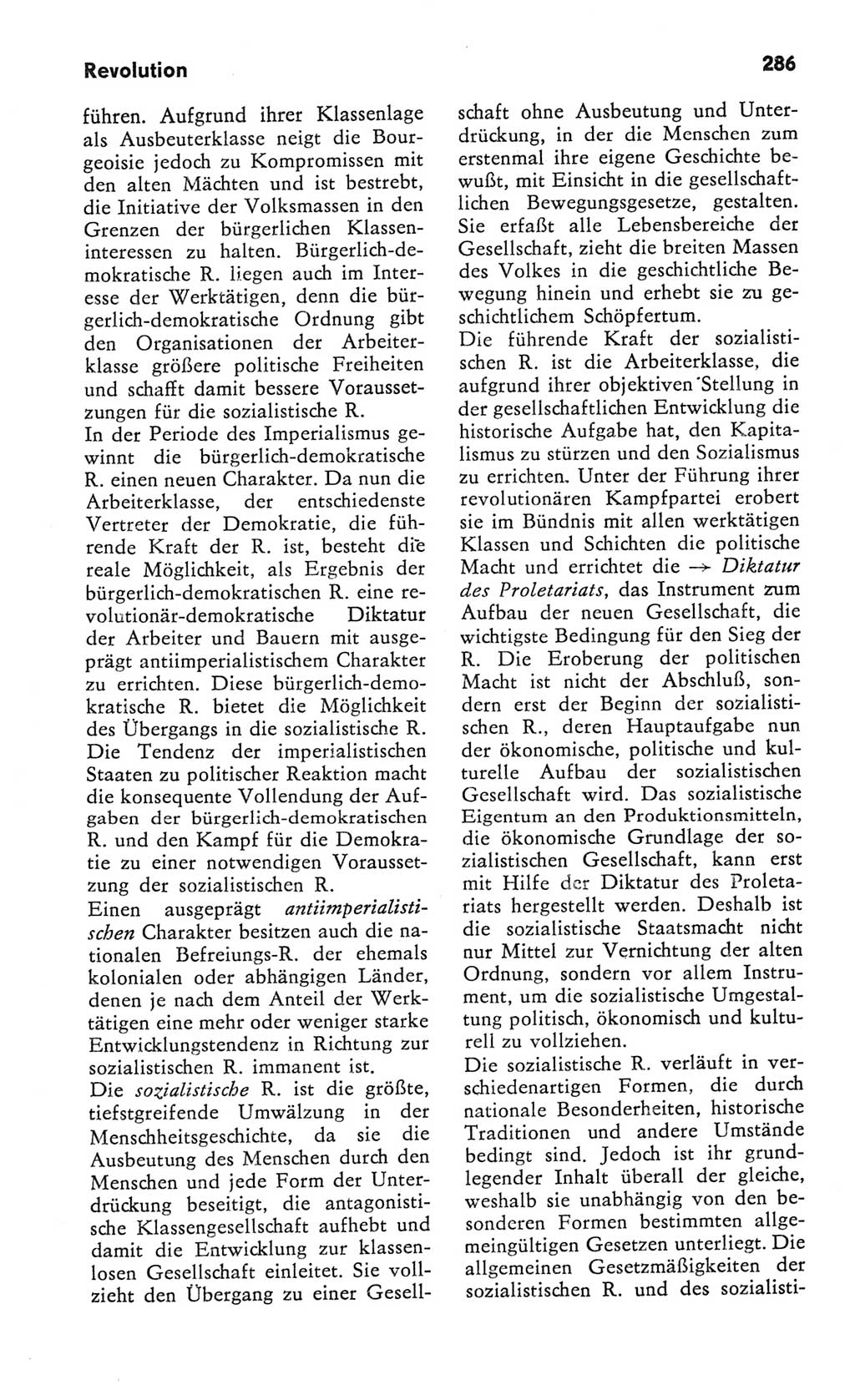 Kleines Wörterbuch der marxistisch-leninistischen Philosophie [Deutsche Demokratische Republik (DDR)] 1982, Seite 286 (Kl. Wb. ML Phil. DDR 1982, S. 286)