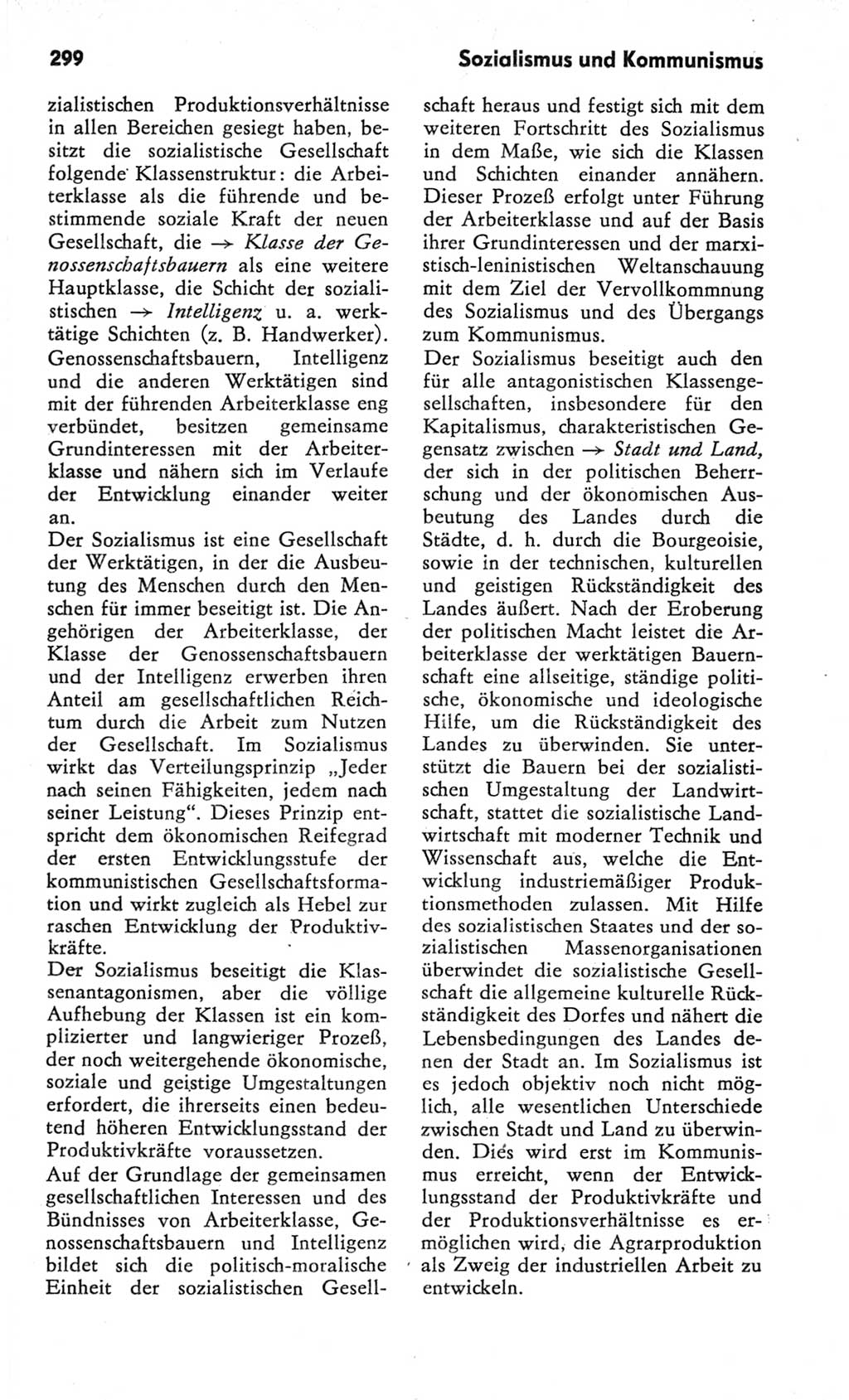 Kleines Wörterbuch der marxistisch-leninistischen Philosophie [Deutsche Demokratische Republik (DDR)] 1982, Seite 299 (Kl. Wb. ML Phil. DDR 1982, S. 299)