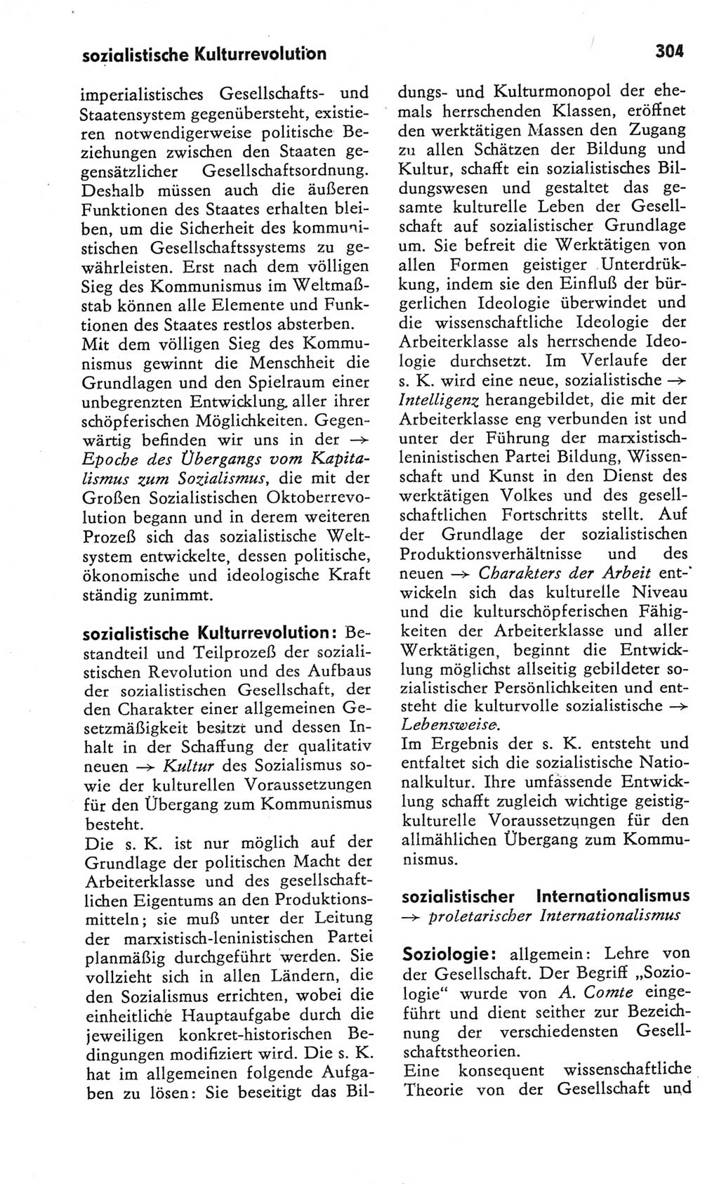 Kleines Wörterbuch der marxistisch-leninistischen Philosophie [Deutsche Demokratische Republik (DDR)] 1982, Seite 304 (Kl. Wb. ML Phil. DDR 1982, S. 304)