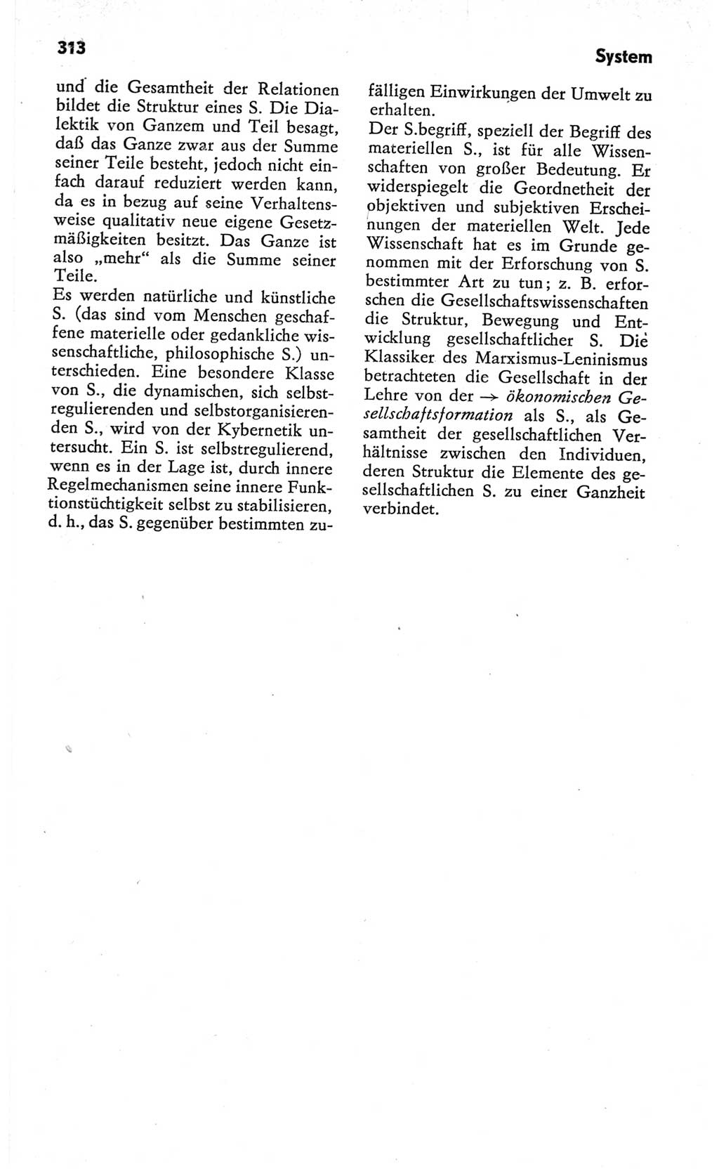 Kleines Wörterbuch der marxistisch-leninistischen Philosophie [Deutsche Demokratische Republik (DDR)] 1982, Seite 313 (Kl. Wb. ML Phil. DDR 1982, S. 313)