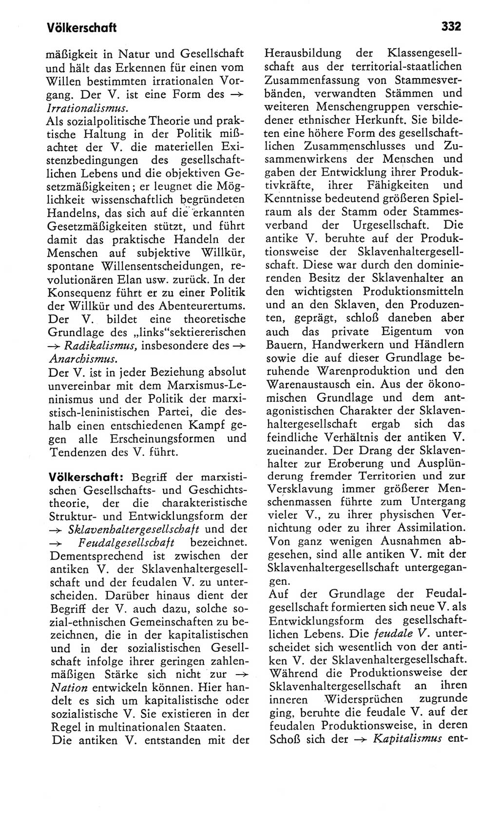 Kleines Wörterbuch der marxistisch-leninistischen Philosophie [Deutsche Demokratische Republik (DDR)] 1982, Seite 332 (Kl. Wb. ML Phil. DDR 1982, S. 332)