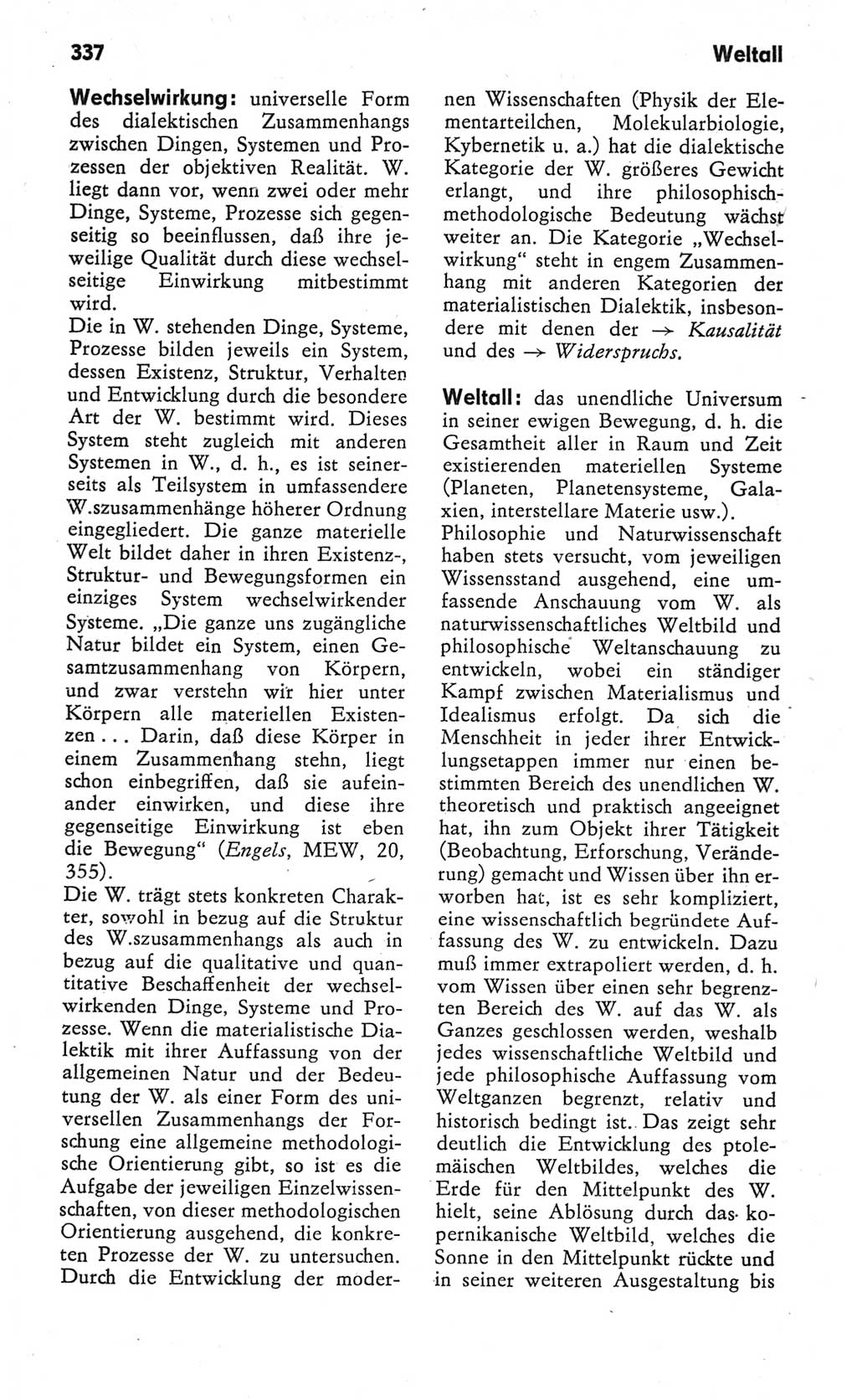 Kleines Wörterbuch der marxistisch-leninistischen Philosophie [Deutsche Demokratische Republik (DDR)] 1982, Seite 337 (Kl. Wb. ML Phil. DDR 1982, S. 337)