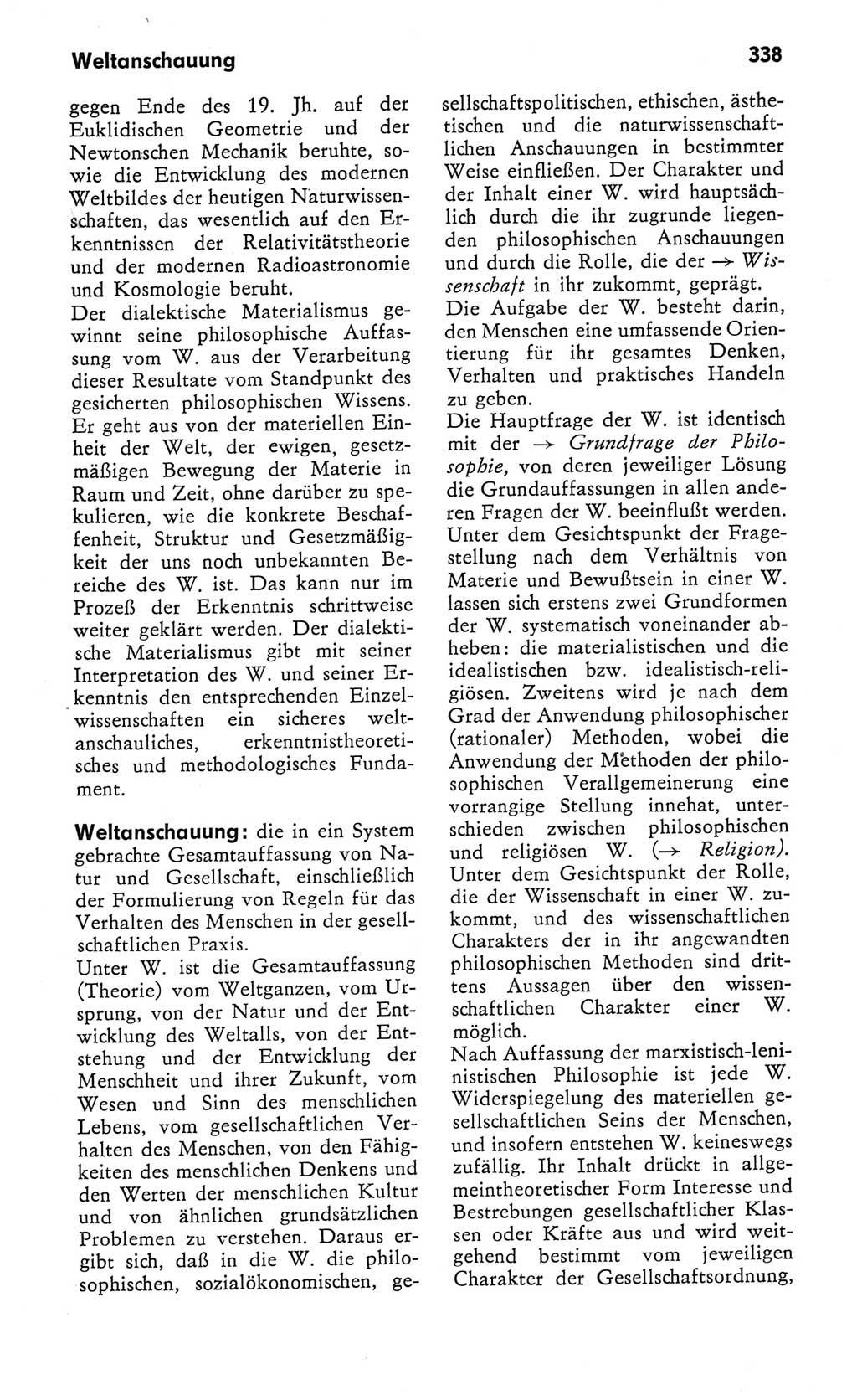 Kleines Wörterbuch der marxistisch-leninistischen Philosophie [Deutsche Demokratische Republik (DDR)] 1982, Seite 338 (Kl. Wb. ML Phil. DDR 1982, S. 338)