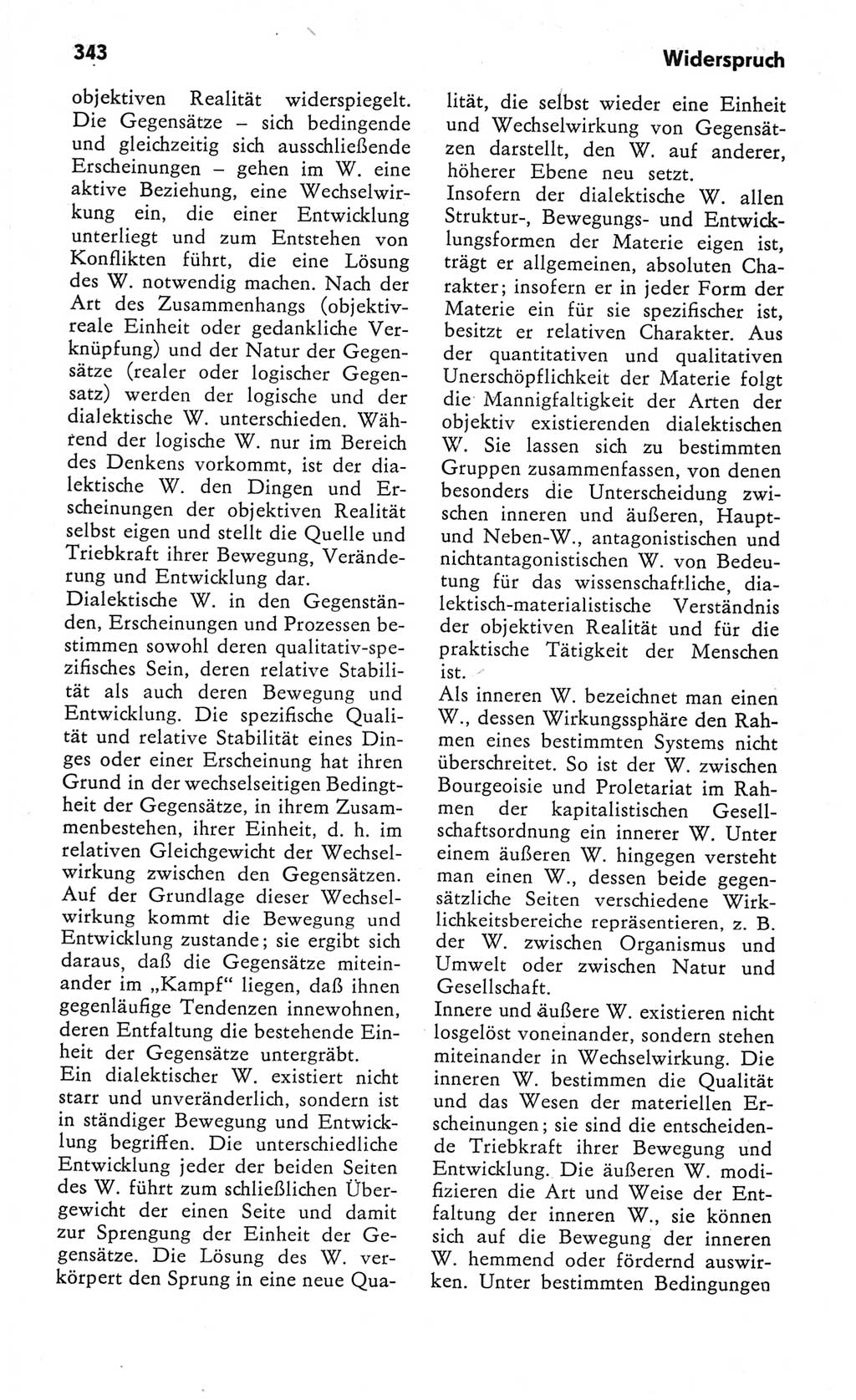 Kleines Wörterbuch der marxistisch-leninistischen Philosophie [Deutsche Demokratische Republik (DDR)] 1982, Seite 343 (Kl. Wb. ML Phil. DDR 1982, S. 343)