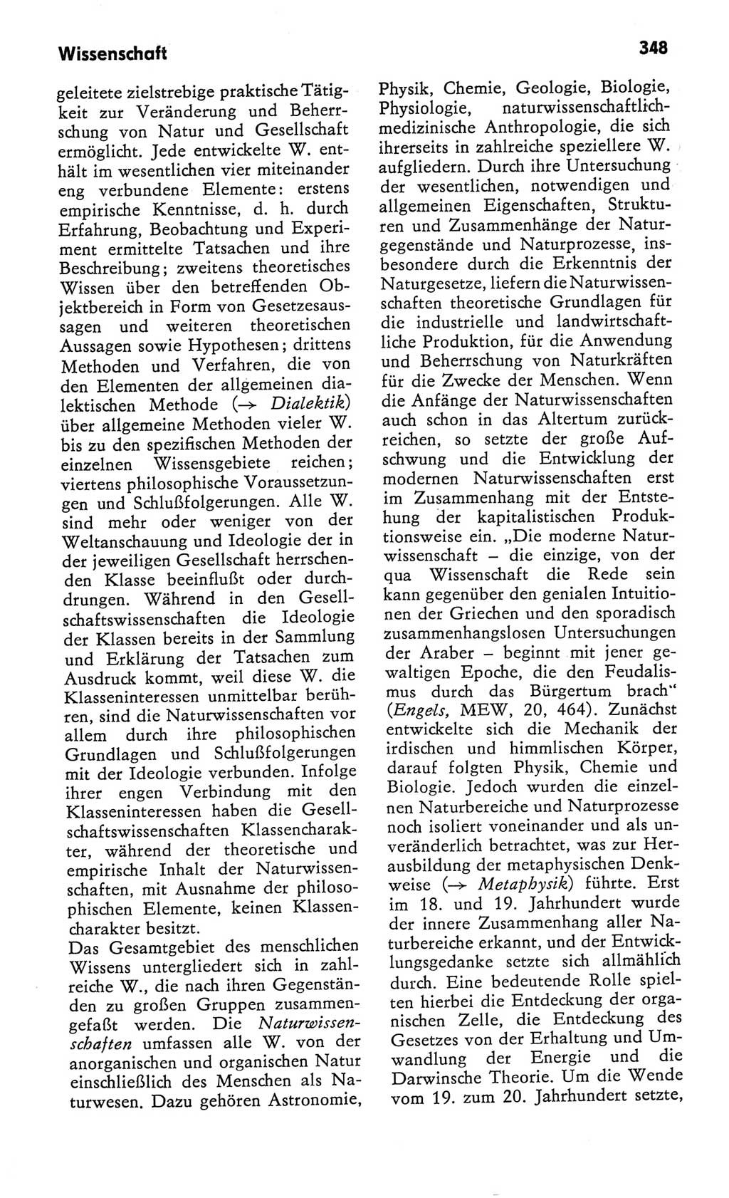 Kleines Wörterbuch der marxistisch-leninistischen Philosophie [Deutsche Demokratische Republik (DDR)] 1982, Seite 348 (Kl. Wb. ML Phil. DDR 1982, S. 348)