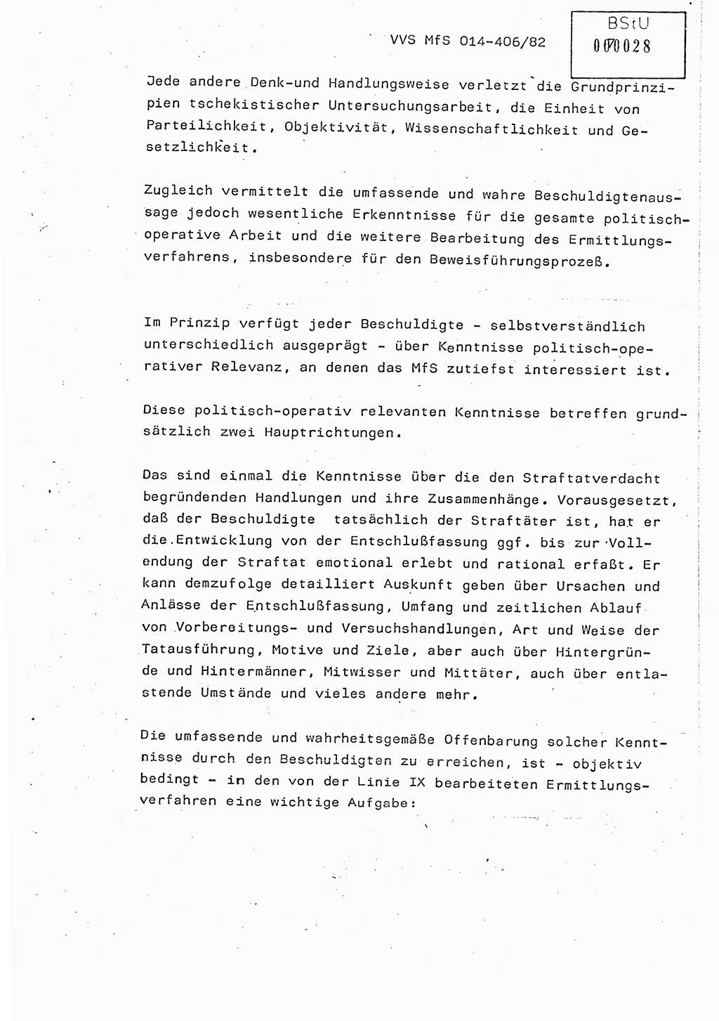 Lektion Ministerium für Staatssicherheit (MfS) [Deutsche Demokratische Republik (DDR)], Hauptabteilung (HA) Ⅸ, Vertrauliche Verschlußsache (VVS) o014-406/82, Berlin 1982, Seite 7 (Lekt. MfS DDR HA Ⅸ VVS o014-406/82 1982, S. 7)