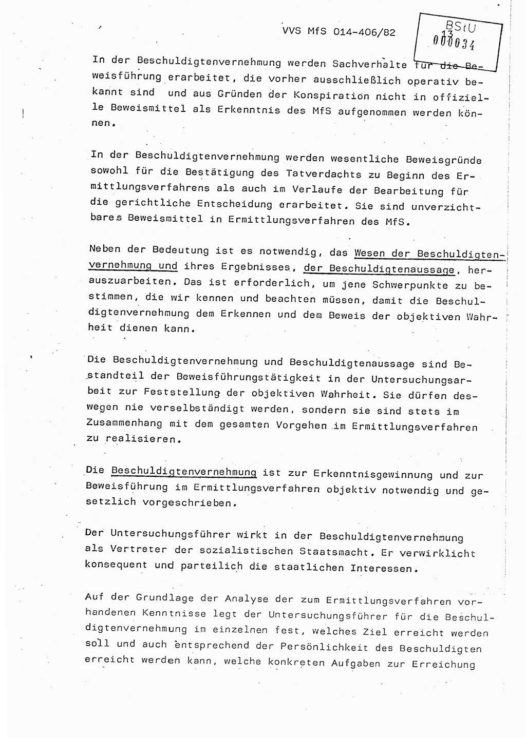 Lektion Ministerium für Staatssicherheit (MfS) [Deutsche Demokratische Republik (DDR)], Hauptabteilung (HA) Ⅸ, Vertrauliche Verschlußsache (VVS) o014-406/82, Berlin 1982, Seite 13 (Lekt. MfS DDR HA Ⅸ VVS o014-406/82 1982, S. 13)