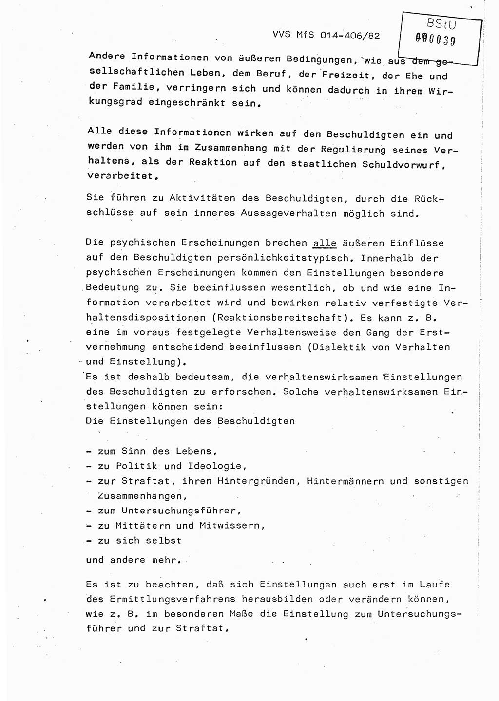 Lektion Ministerium für Staatssicherheit (MfS) [Deutsche Demokratische Republik (DDR)], Hauptabteilung (HA) Ⅸ, Vertrauliche Verschlußsache (VVS) o014-406/82, Berlin 1982, Seite 18 (Lekt. MfS DDR HA Ⅸ VVS o014-406/82 1982, S. 18)