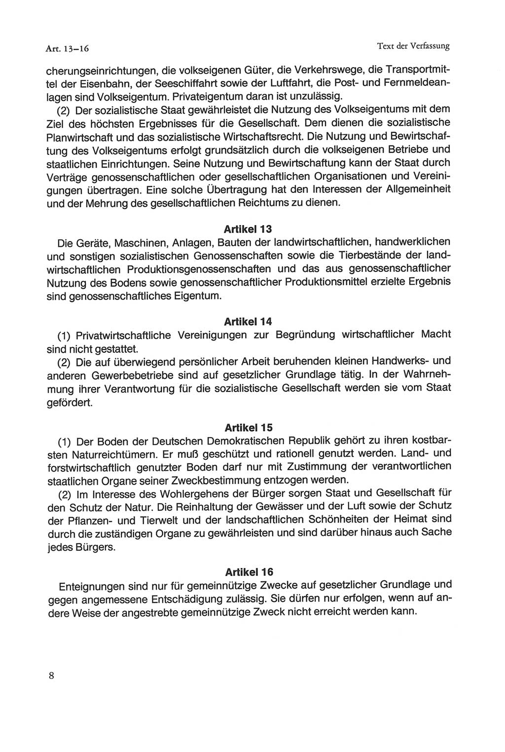 Die sozialistische Verfassung der Deutschen Demokratischen Republik (DDR), Kommentar 1982, Seite 8 (Soz. Verf. DDR Komm. 1982, S. 8)