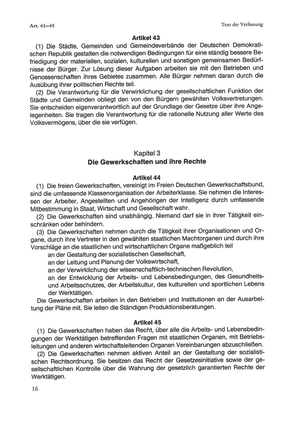 Die sozialistische Verfassung der Deutschen Demokratischen Republik (DDR), Kommentar 1982, Seite 16 (Soz. Verf. DDR Komm. 1982, S. 16)