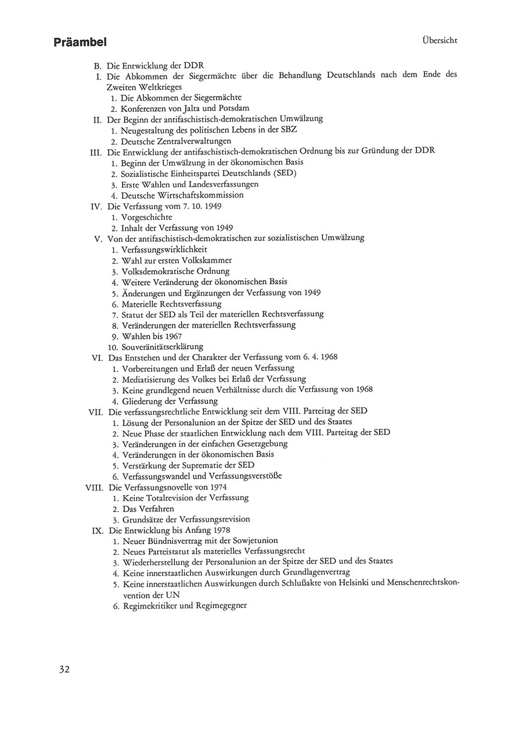 Die sozialistische Verfassung der Deutschen Demokratischen Republik (DDR), Kommentar 1982, Seite 32 (Soz. Verf. DDR Komm. 1982, S. 32)