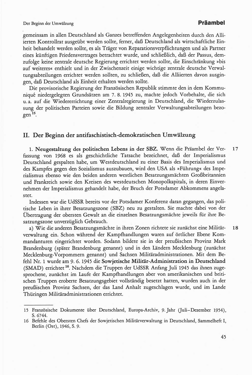 Die sozialistische Verfassung der Deutschen Demokratischen Republik (DDR), Kommentar 1982, Seite 45 (Soz. Verf. DDR Komm. 1982, S. 45)