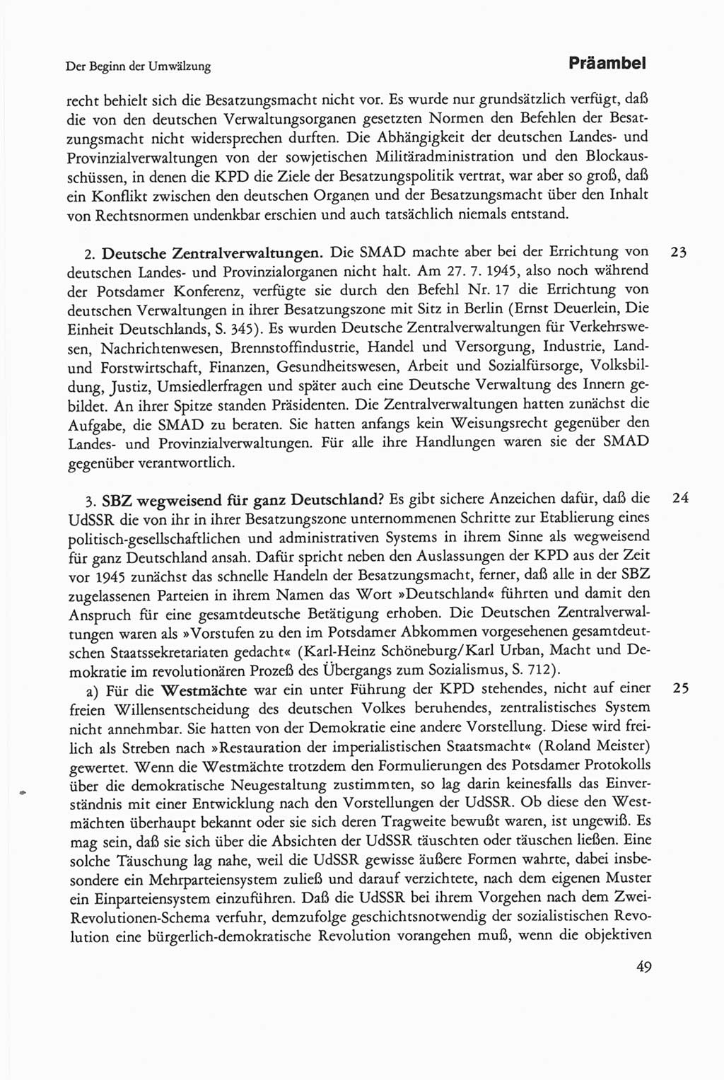 Die sozialistische Verfassung der Deutschen Demokratischen Republik (DDR), Kommentar 1982, Seite 49 (Soz. Verf. DDR Komm. 1982, S. 49)