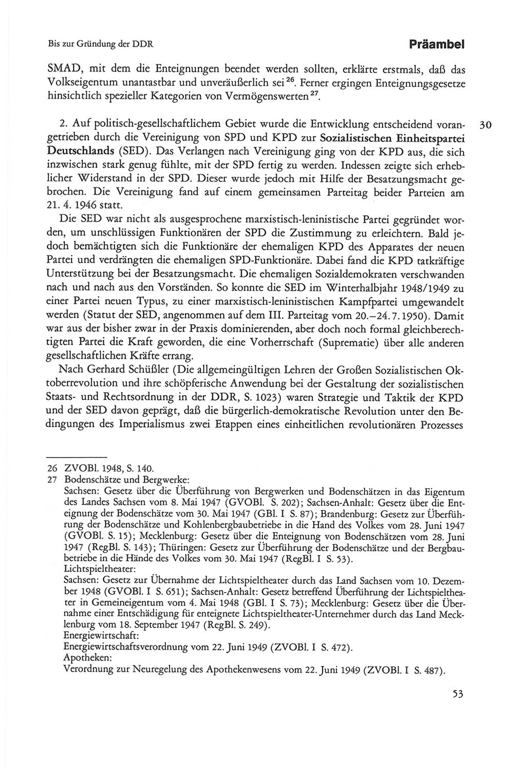 Die sozialistische Verfassung der Deutschen Demokratischen Republik (DDR), Kommentar 1982, Seite 53 (Soz. Verf. DDR Komm. 1982, S. 53)