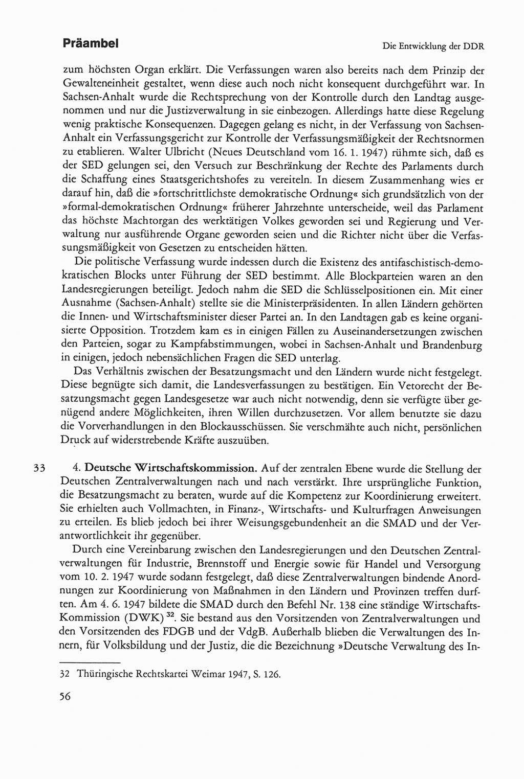 Die sozialistische Verfassung der Deutschen Demokratischen Republik (DDR), Kommentar 1982, Seite 56 (Soz. Verf. DDR Komm. 1982, S. 56)