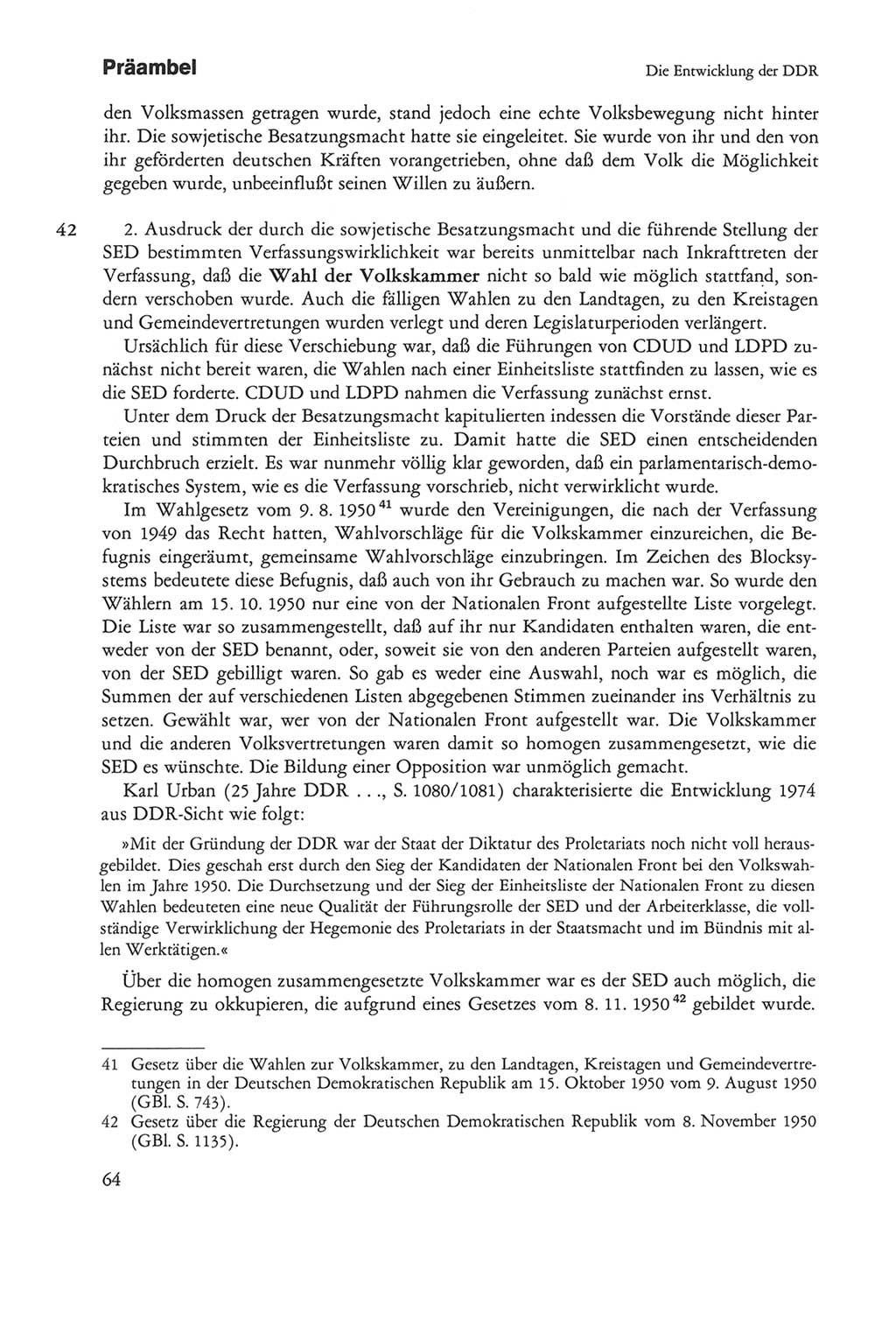 Die sozialistische Verfassung der Deutschen Demokratischen Republik (DDR), Kommentar 1982, Seite 64 (Soz. Verf. DDR Komm. 1982, S. 64)